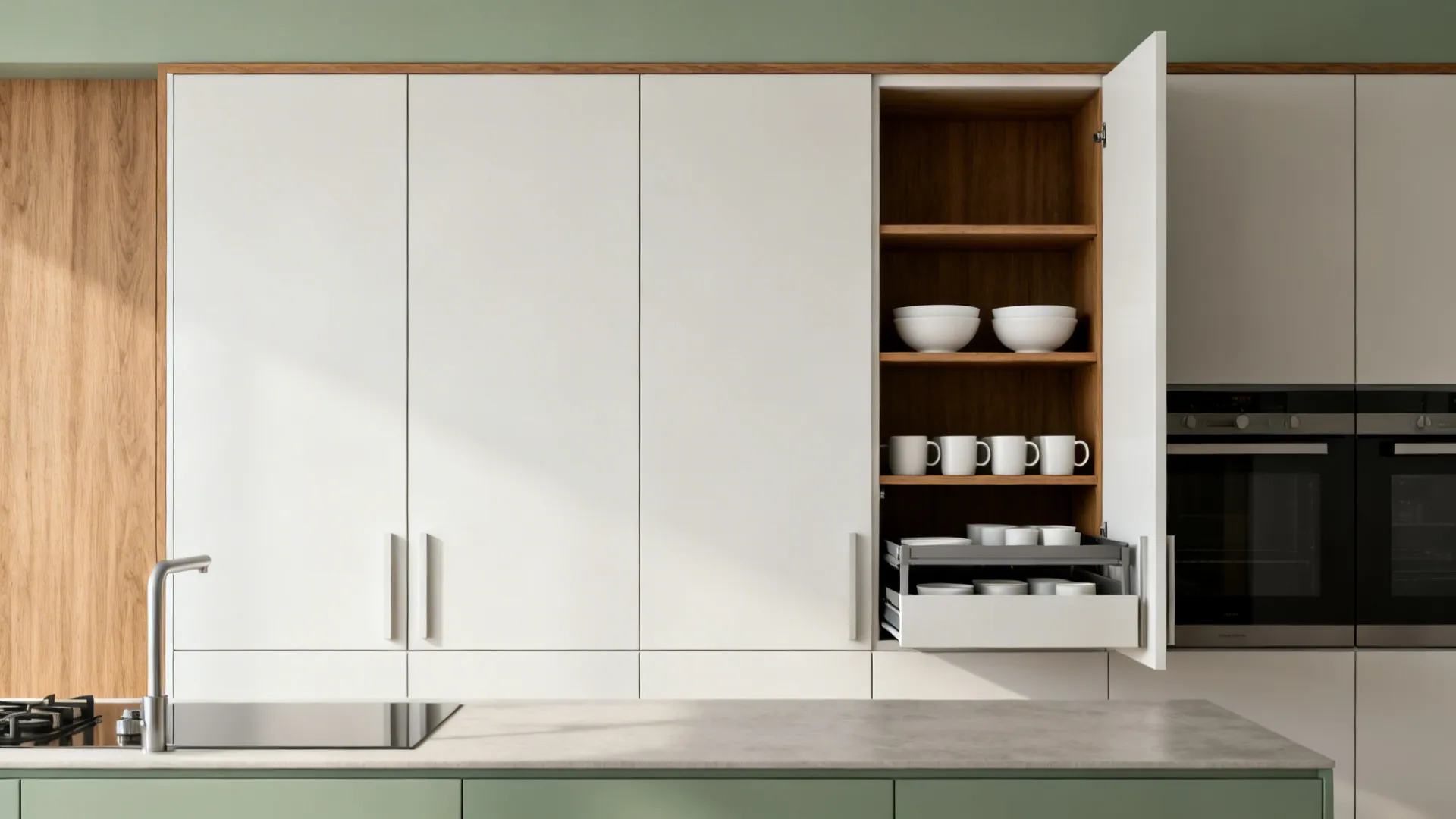 Minimalist kitchen storage that stays beautiful
