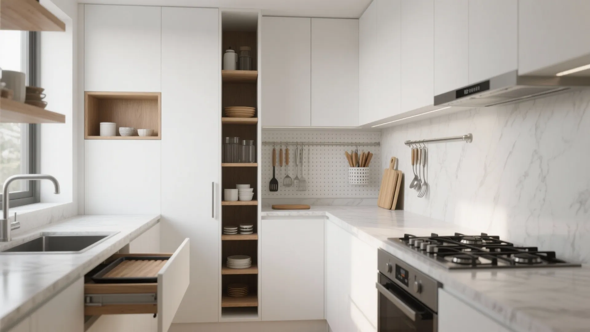 Minimalist kitchen storage