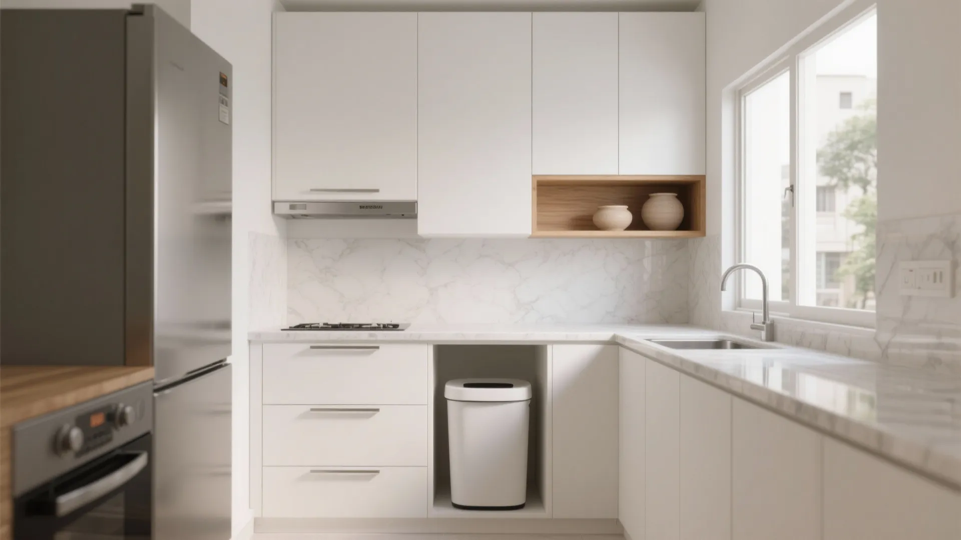 Minimalist kitchen storage