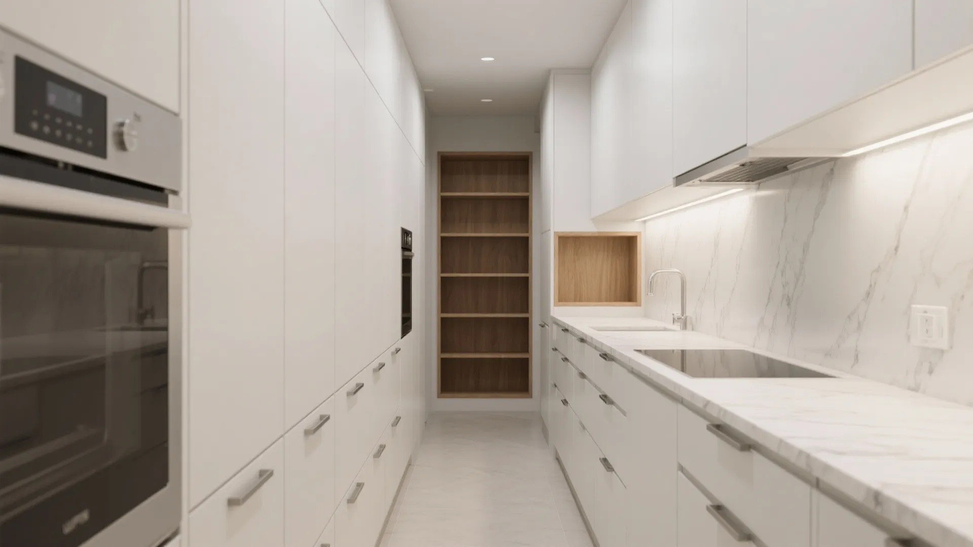 Minimalist kitchen storage that breathes