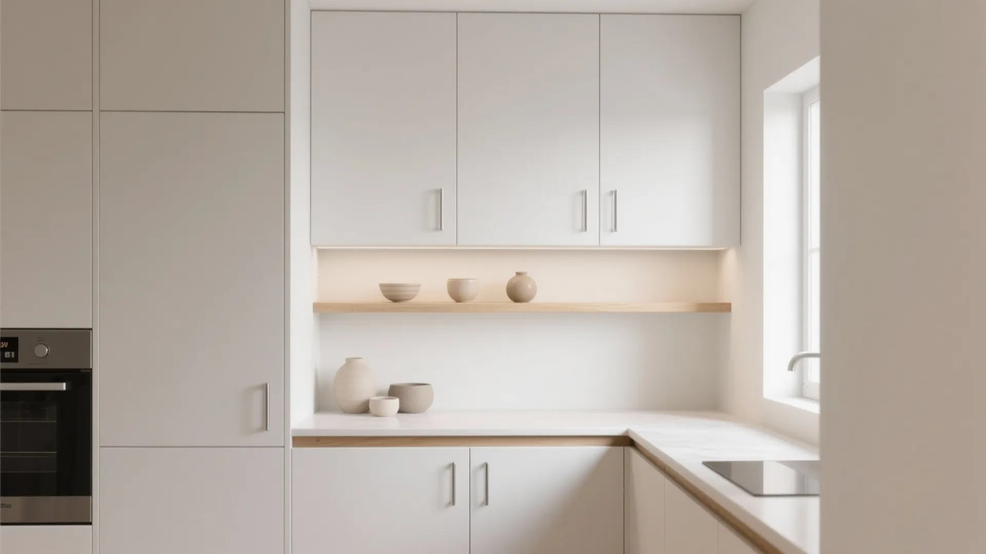 Minimalist kitchen storage that actually fits life
