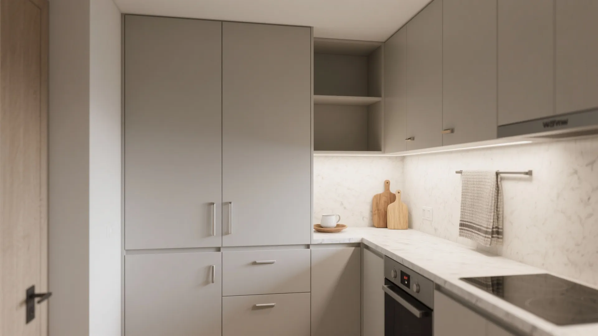 Minimalist kitchen storage