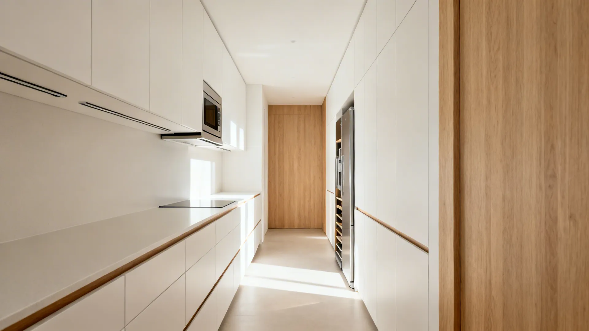 1) Minimalist storage with concealed rhythm