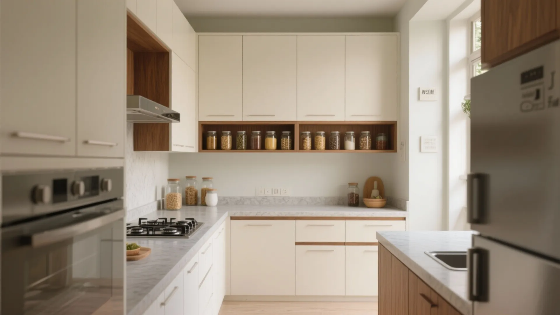 Minimalist kitchen storage
