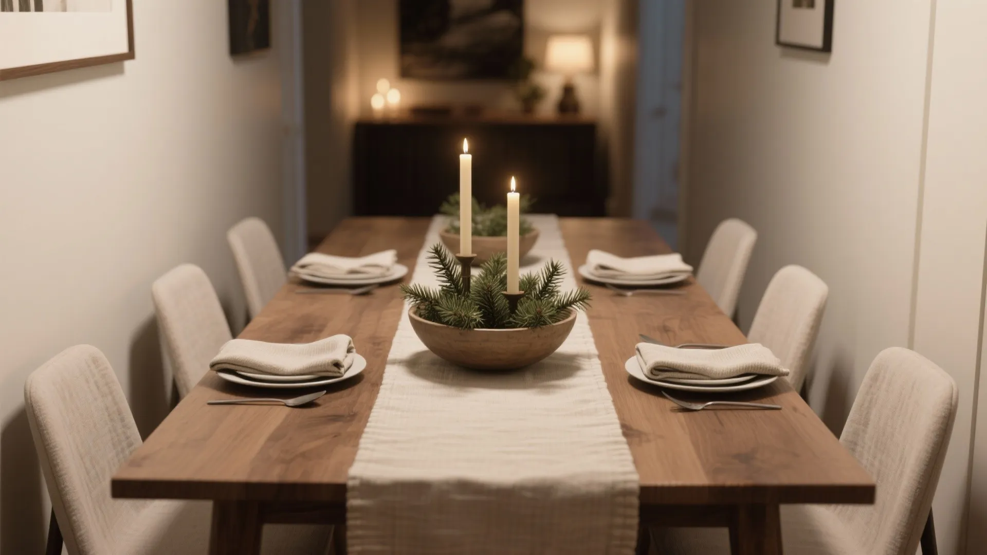 Minimalist Holiday Tablescape