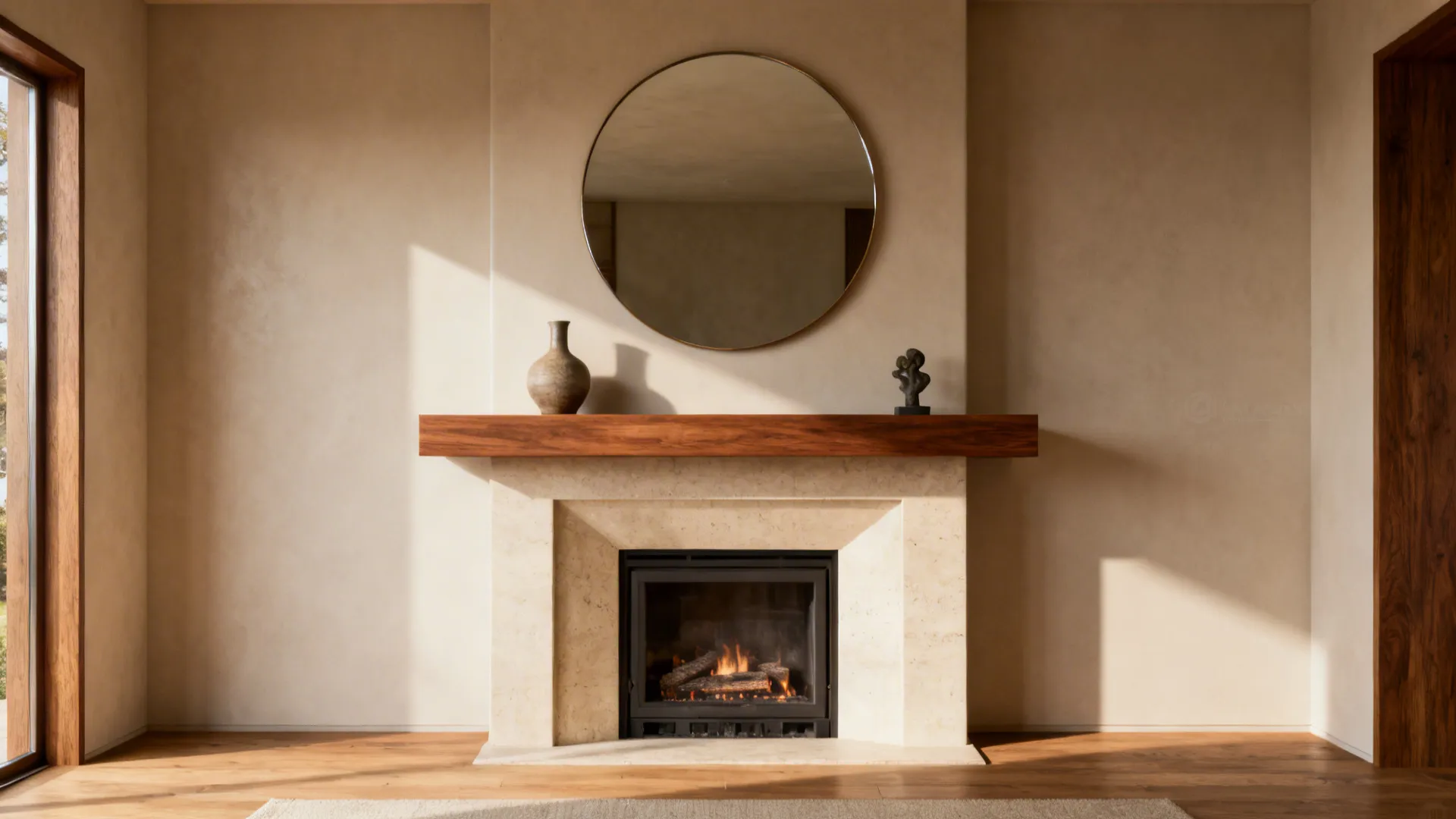 2. Use a statement mantel but keep it minimal