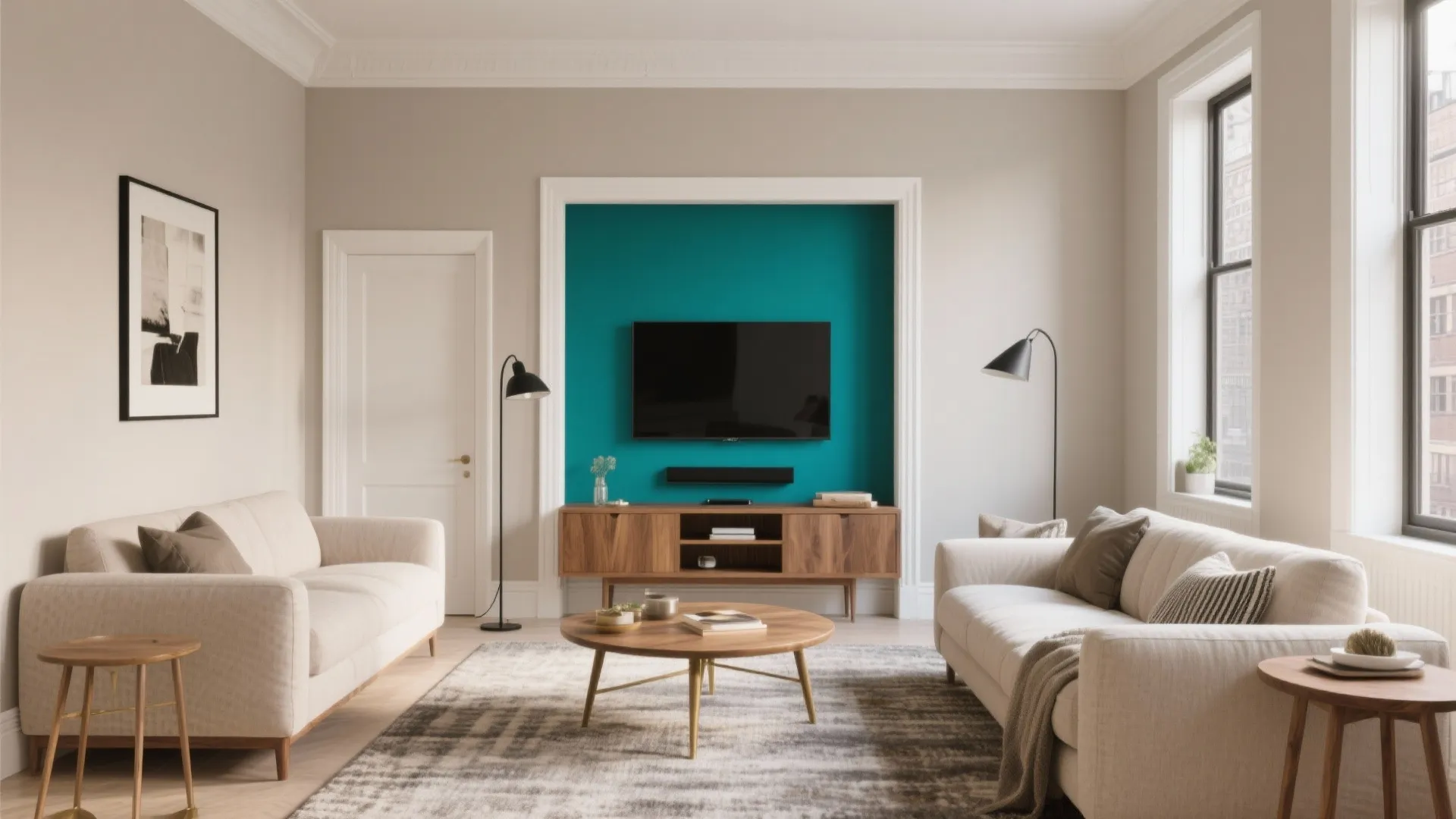 Minimal Neutrals + Electric Accent