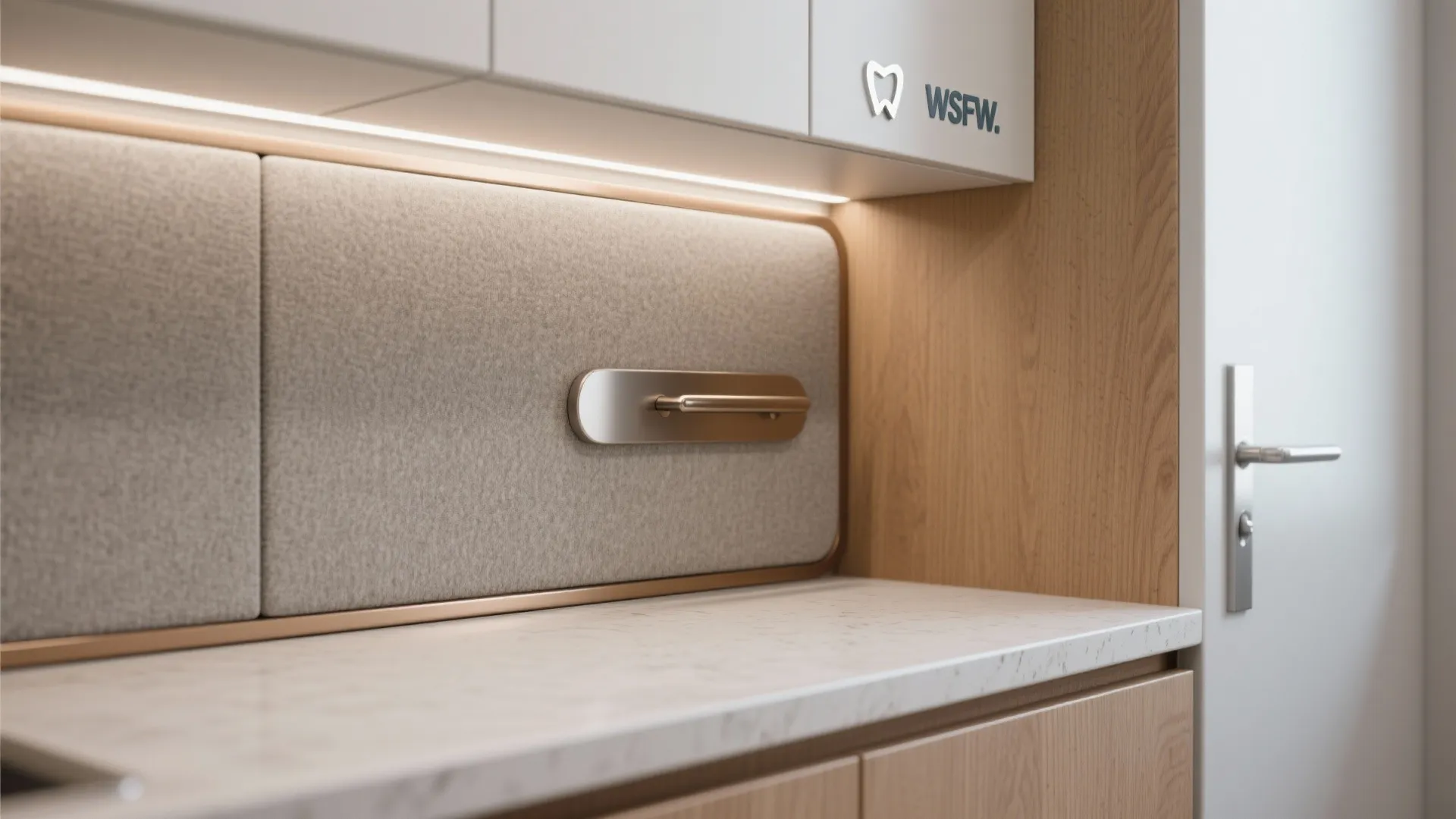 5. Minimalist Finish with Texture and Warmth