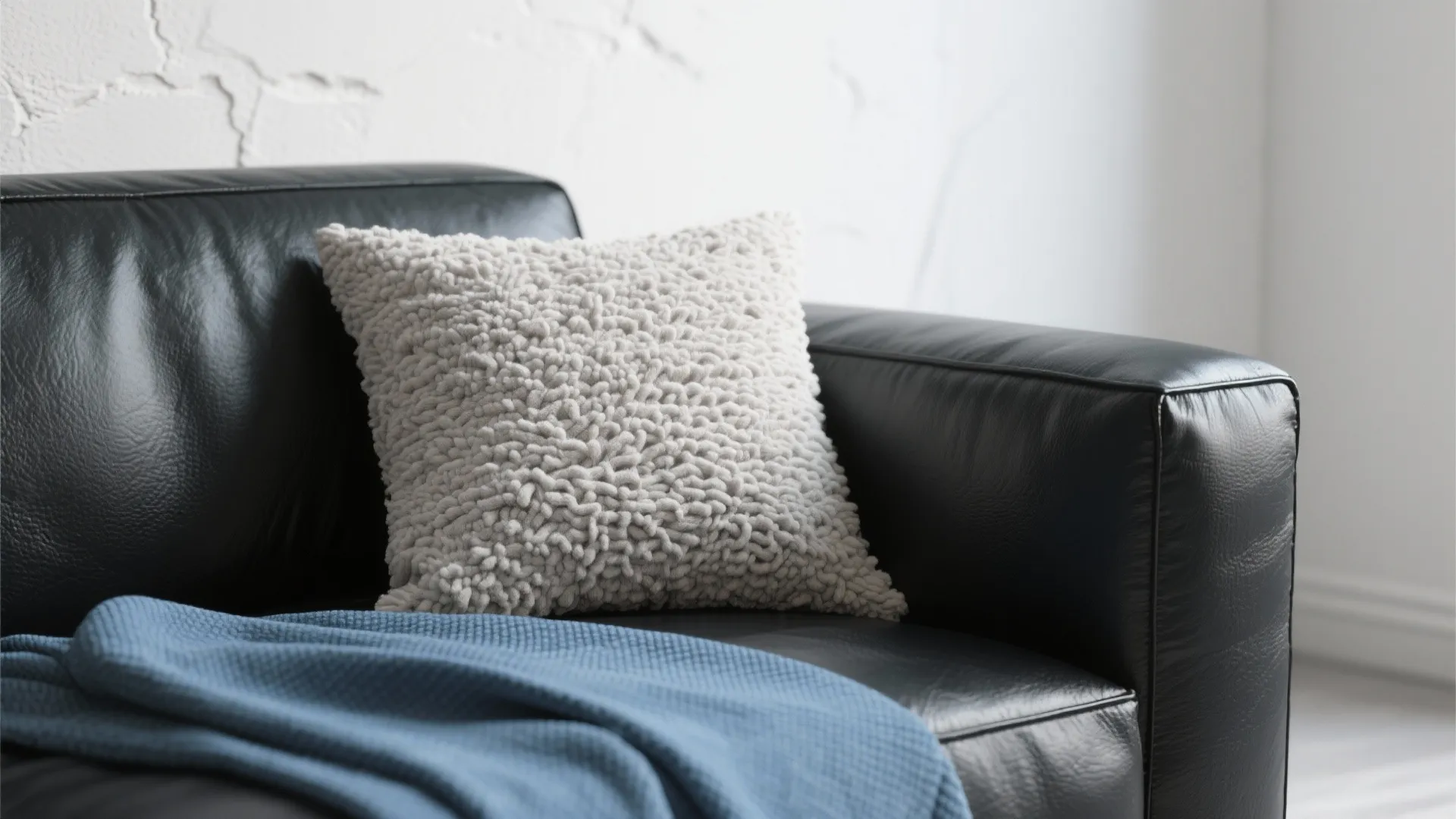 4. High-contrast minimalism with texture