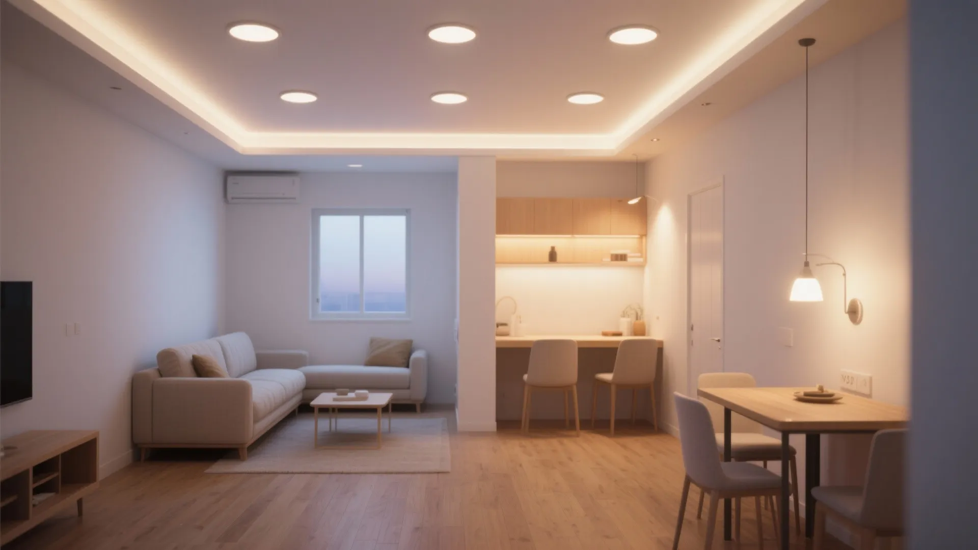Minimal trim recessed lighting