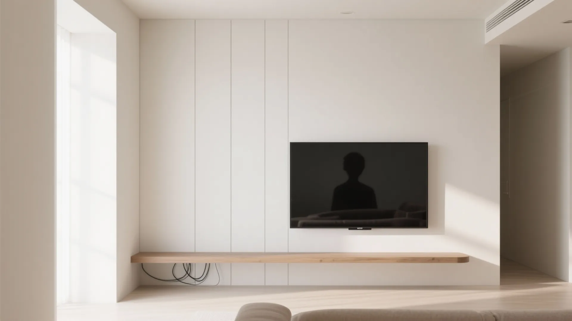 Minimalist TV Wall Storage