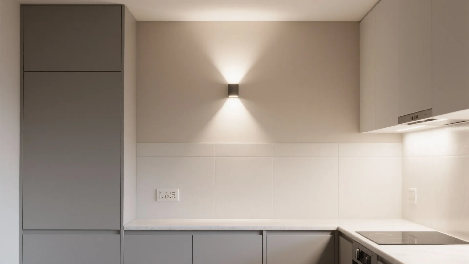 Minimalist up/down wash for clean walls