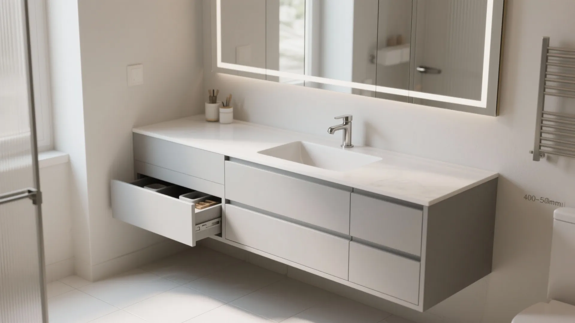 Minimalist Vanity Storage