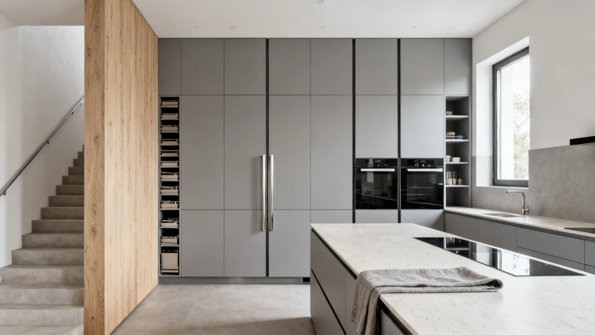 Minimalist Storage with Vertical Zoning