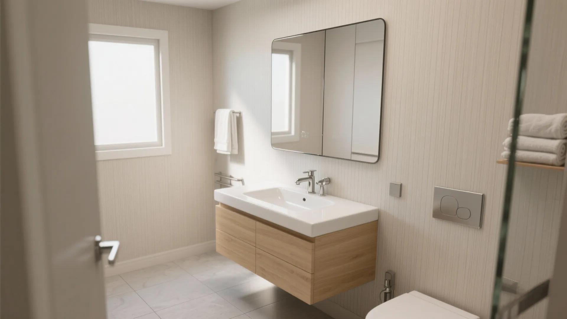 Minimal, Moisture-Smart Vinyl in Soft Neutrals