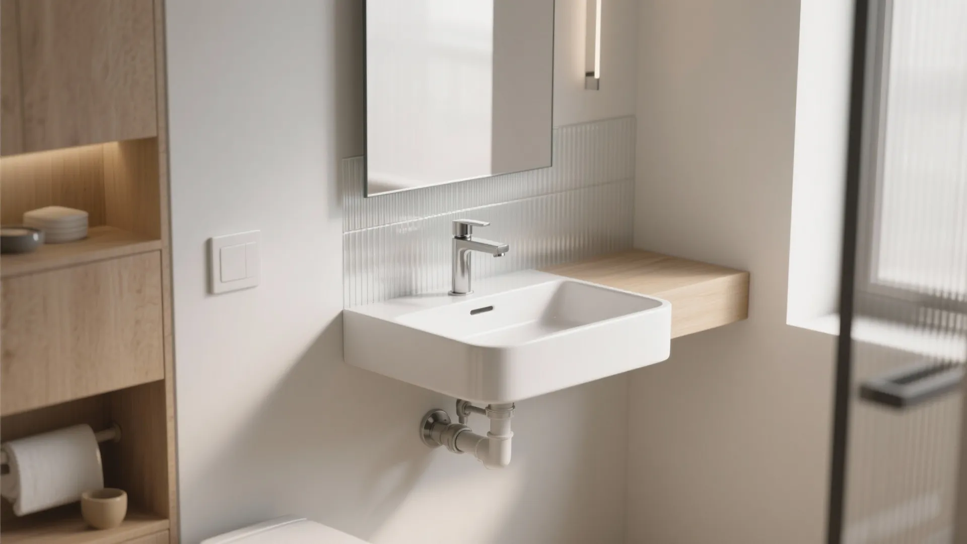 Minimalist Wall-Mounted Basin