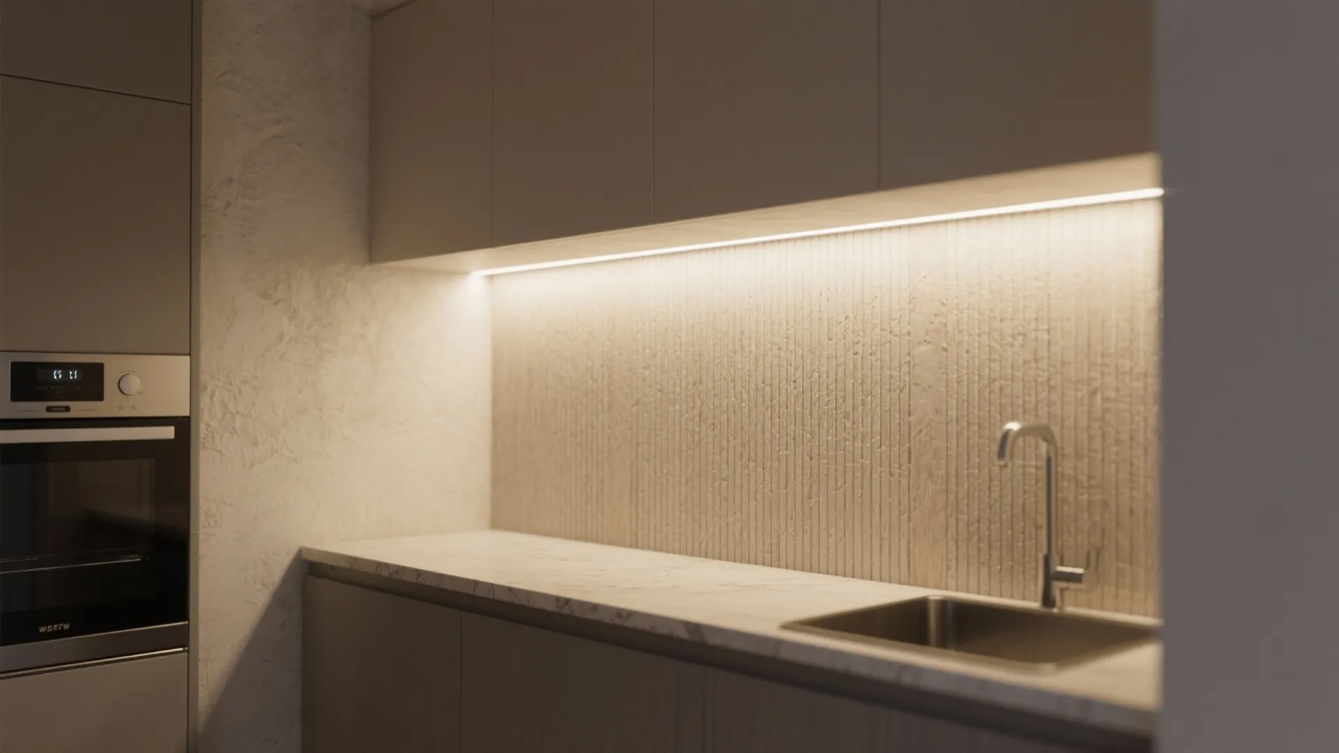 Minimal wall grazing for texture