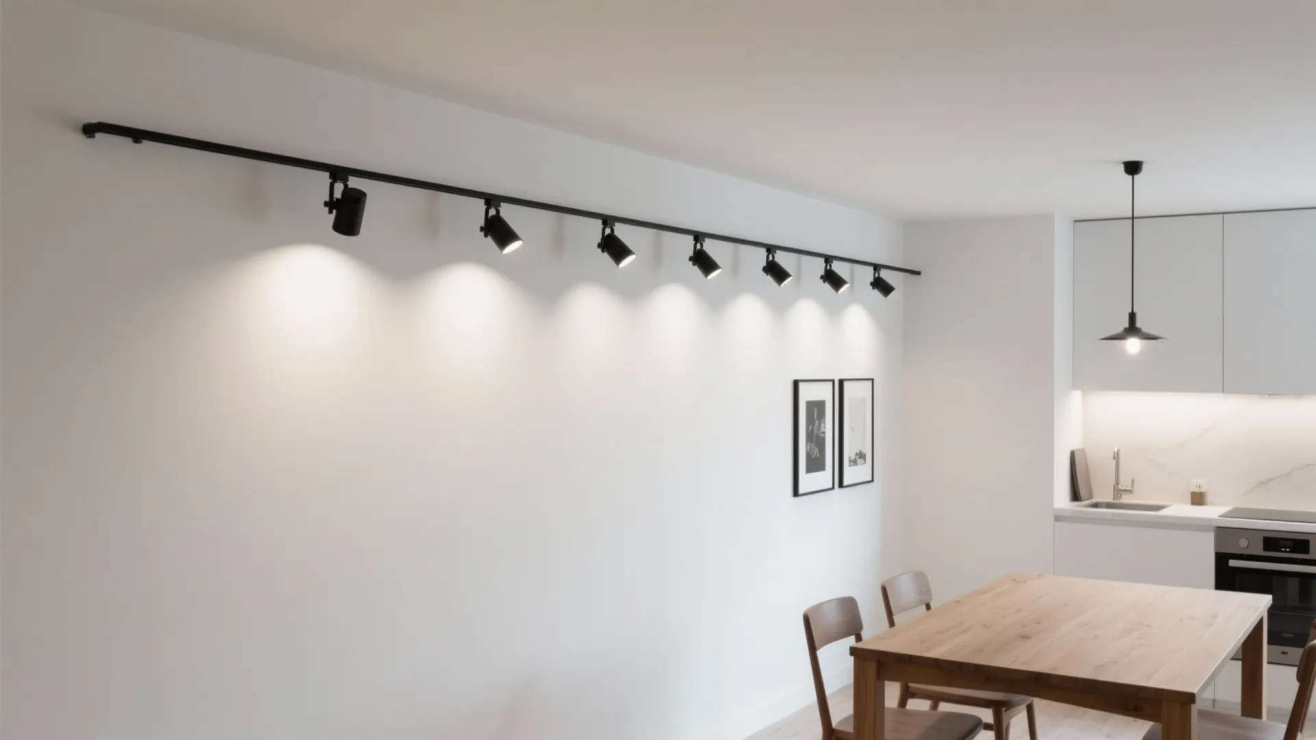 1) Minimal, wall-hugging runs for layered lighting