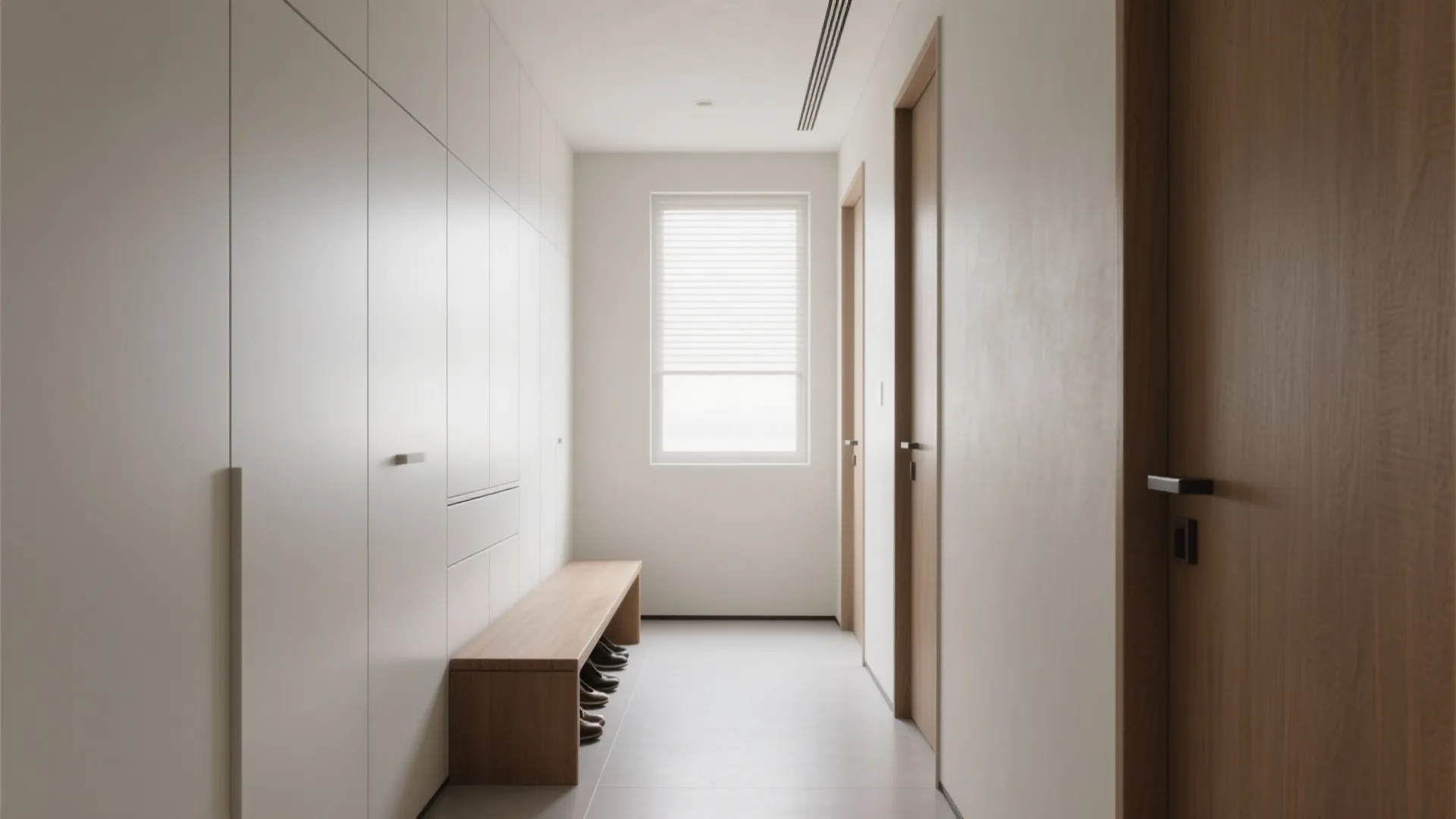 Minimalist wall storage that blends in