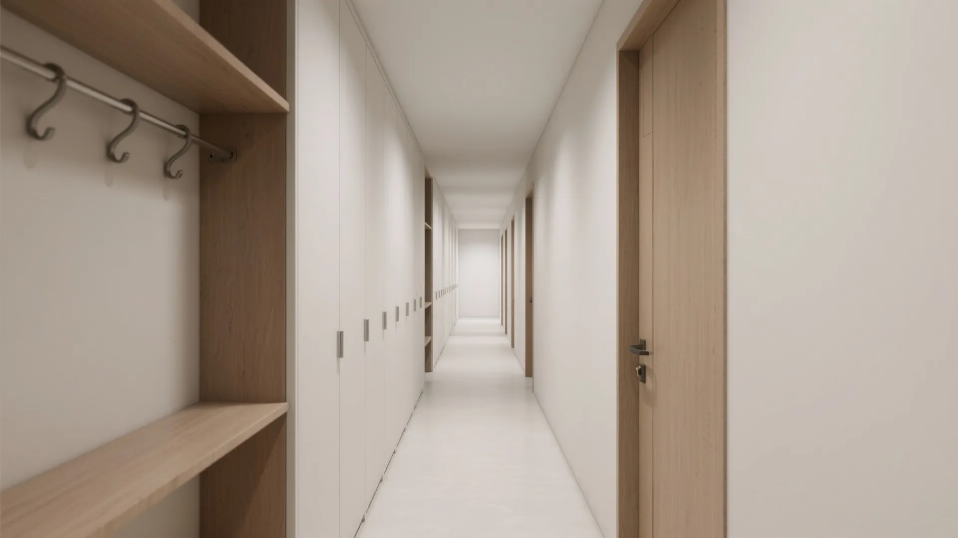 1) Minimalist Wall Storage That Disappears