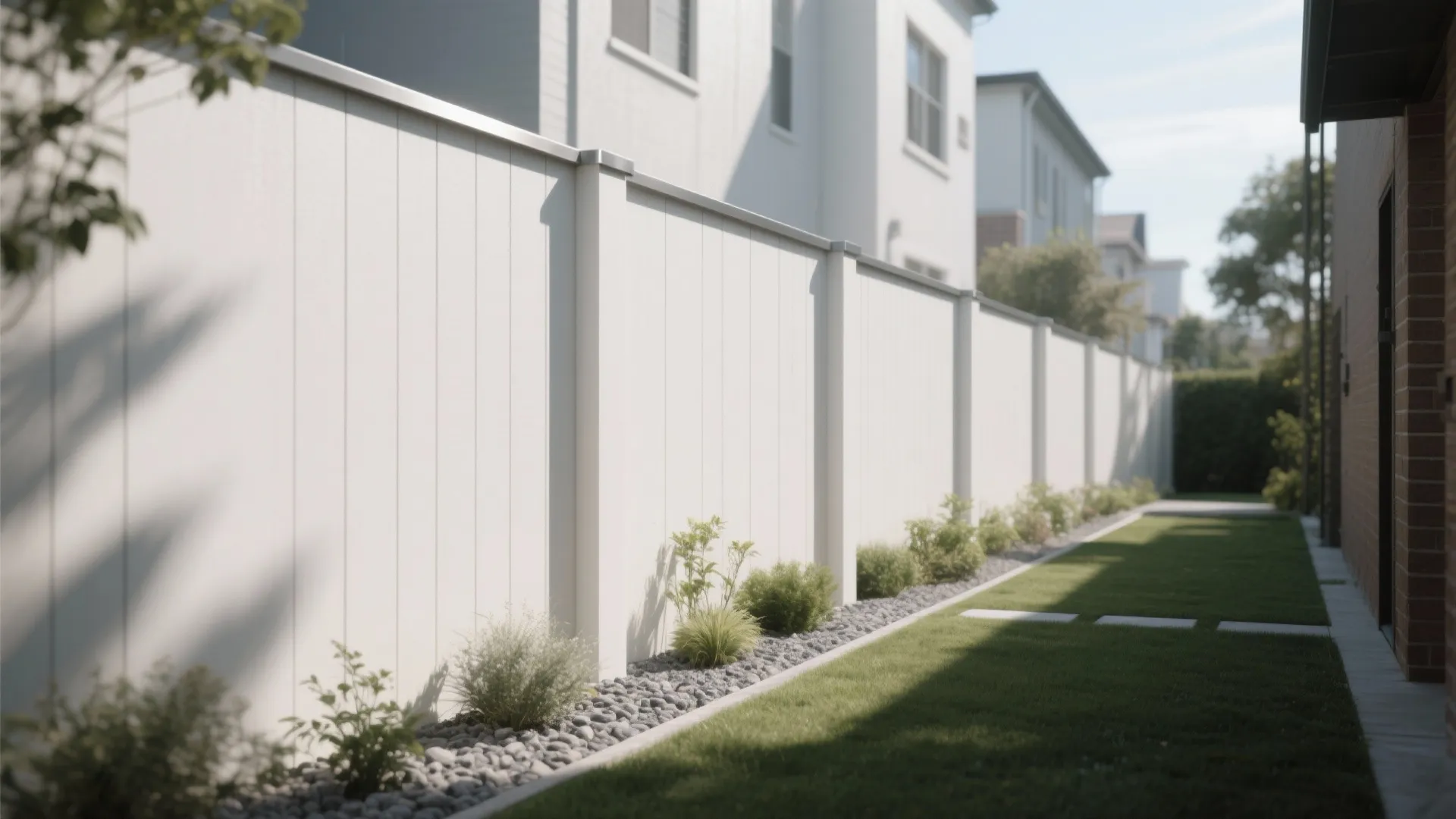 Minimalist Boundary Wall Detailing