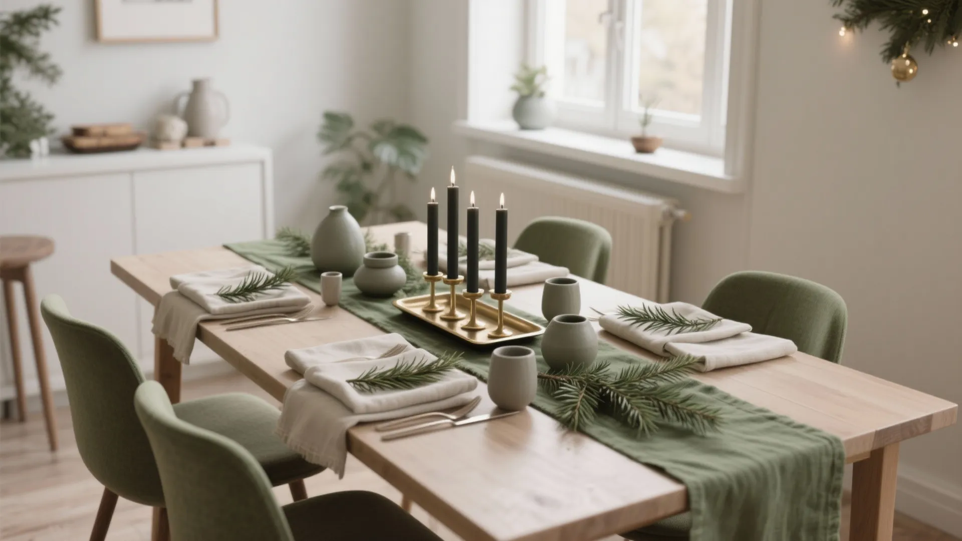 5 Simple Dining Room Table Christmas Decorations: A designer’s friendly guide to small-space holiday magic