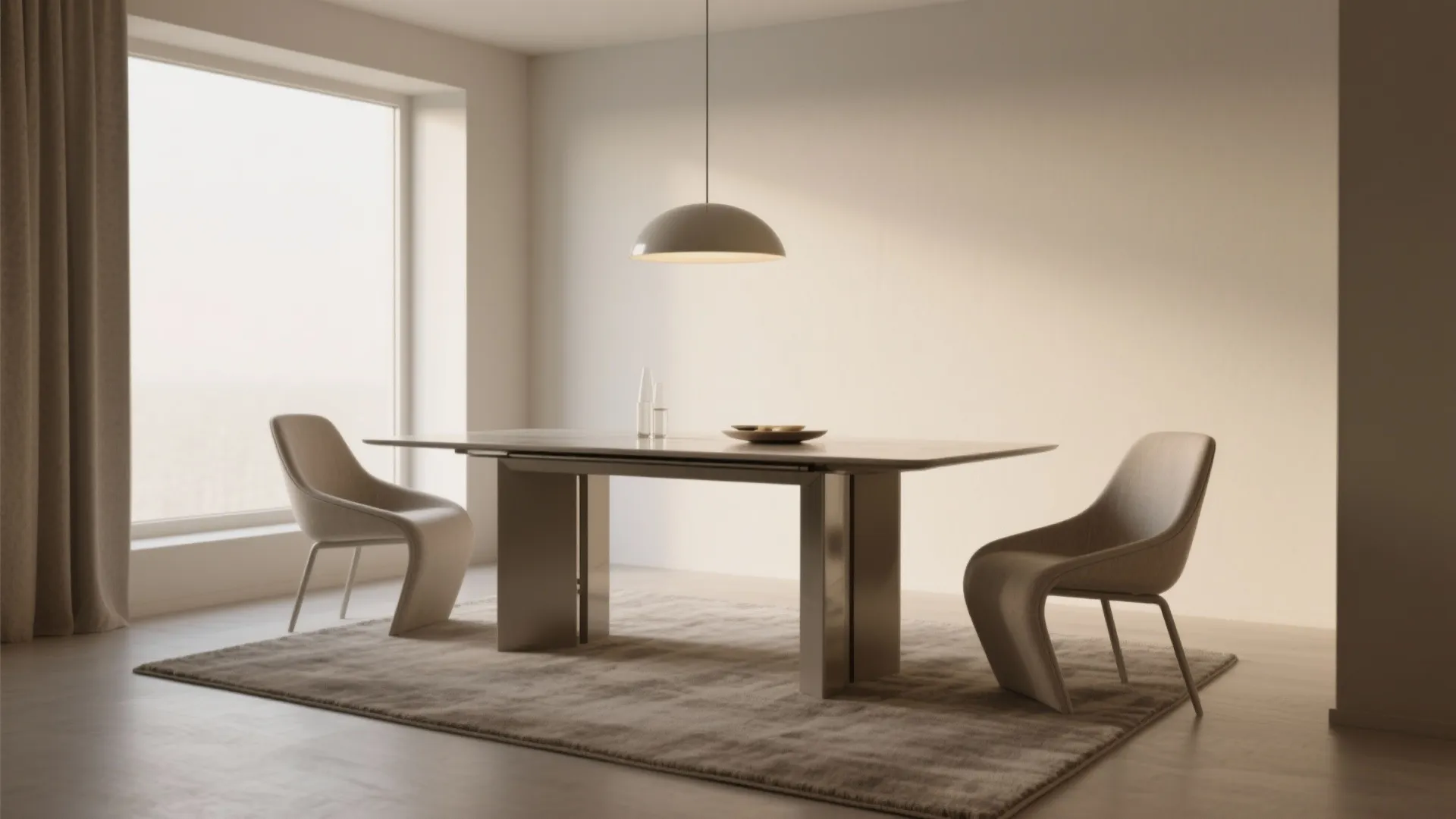 1. Elegant Minimalism: Let the Table Be the Star