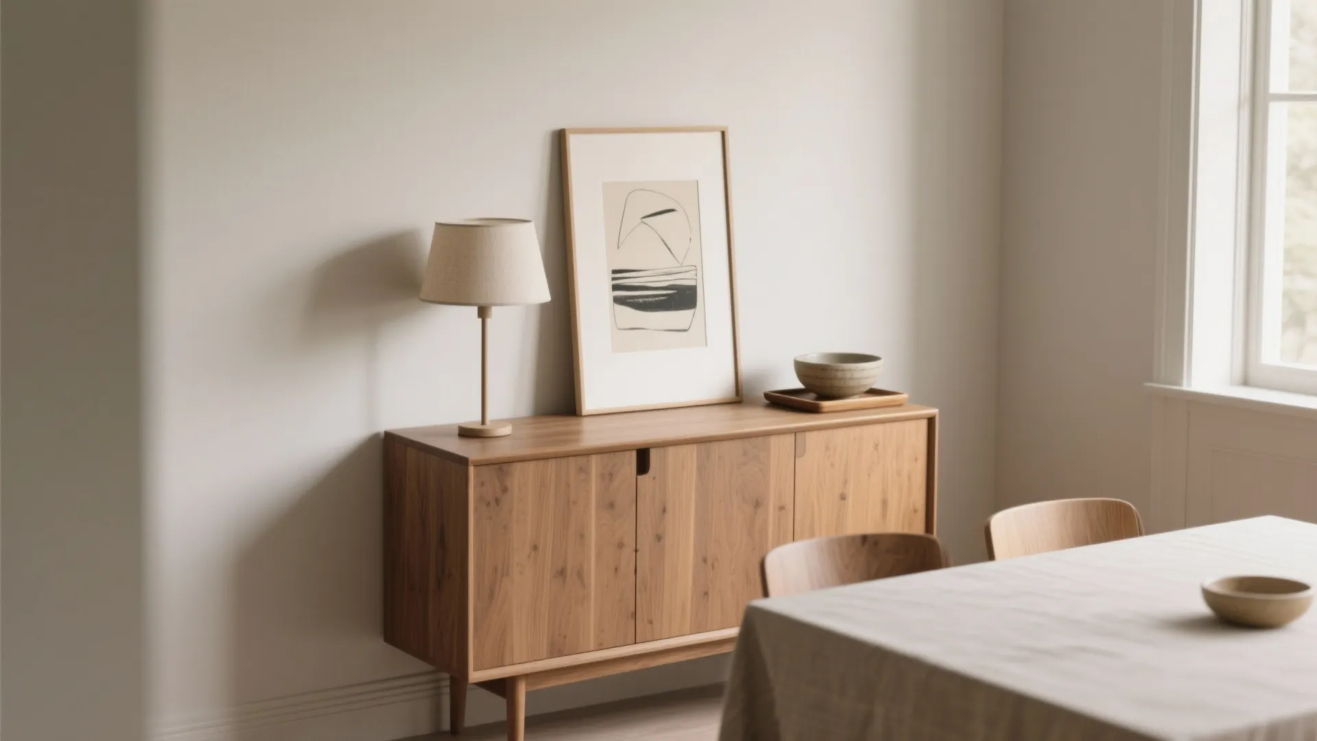 Minimalist Buffet Styling