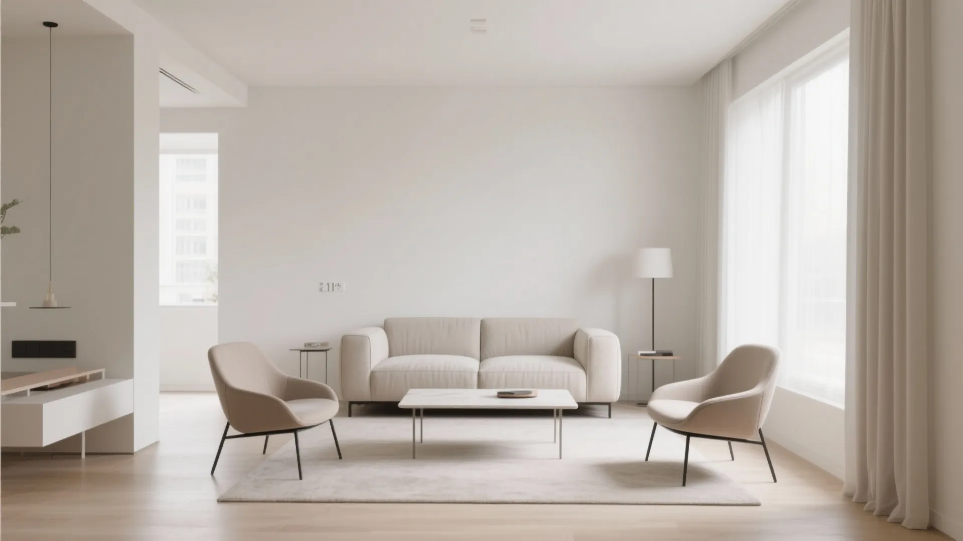 Minimalist Furniture Arrangement