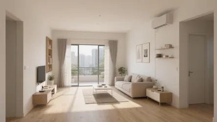 5 Minimalistic Interior Ideas for 2 BHK with Balcony