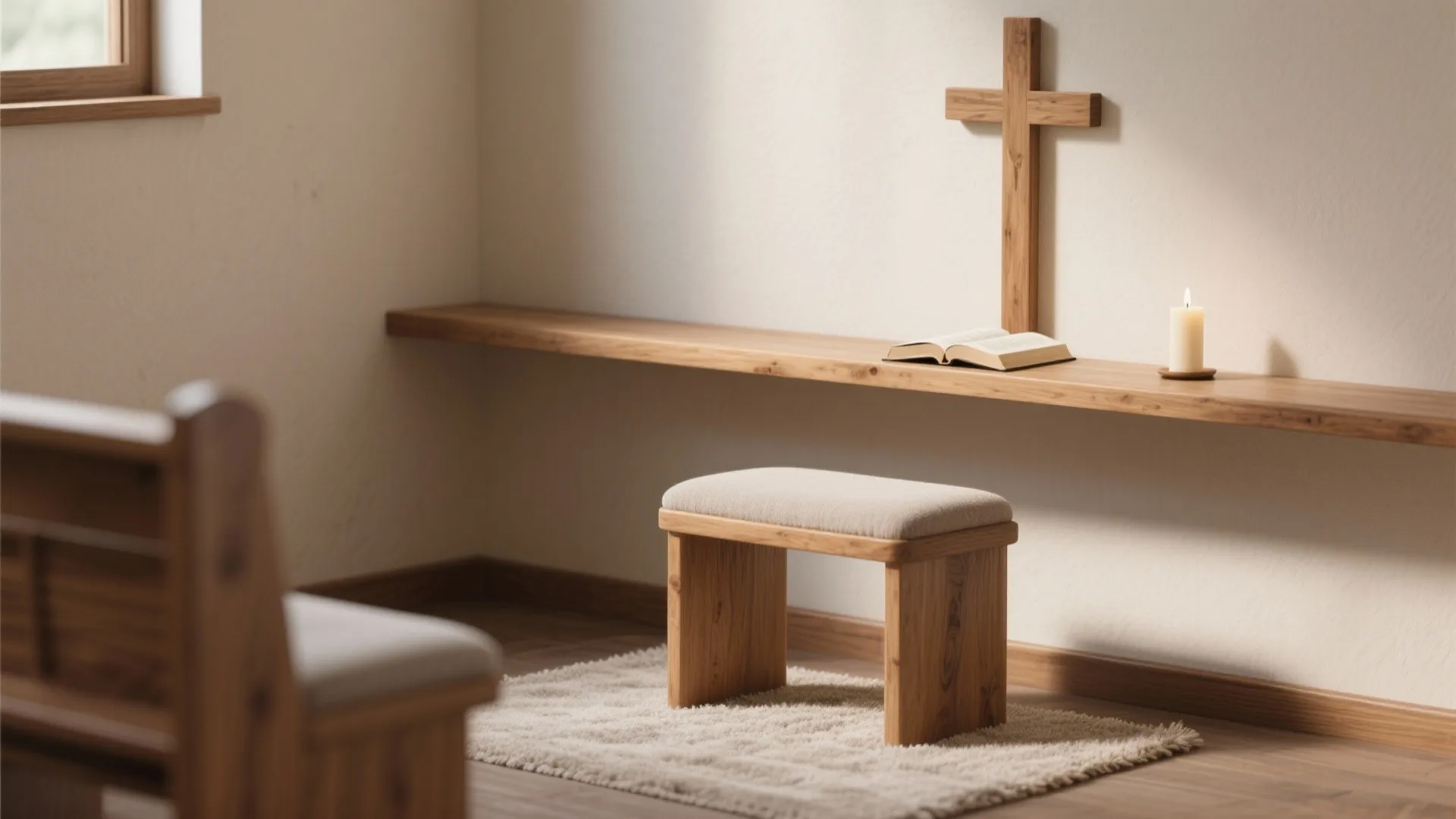 Minimalist altar space