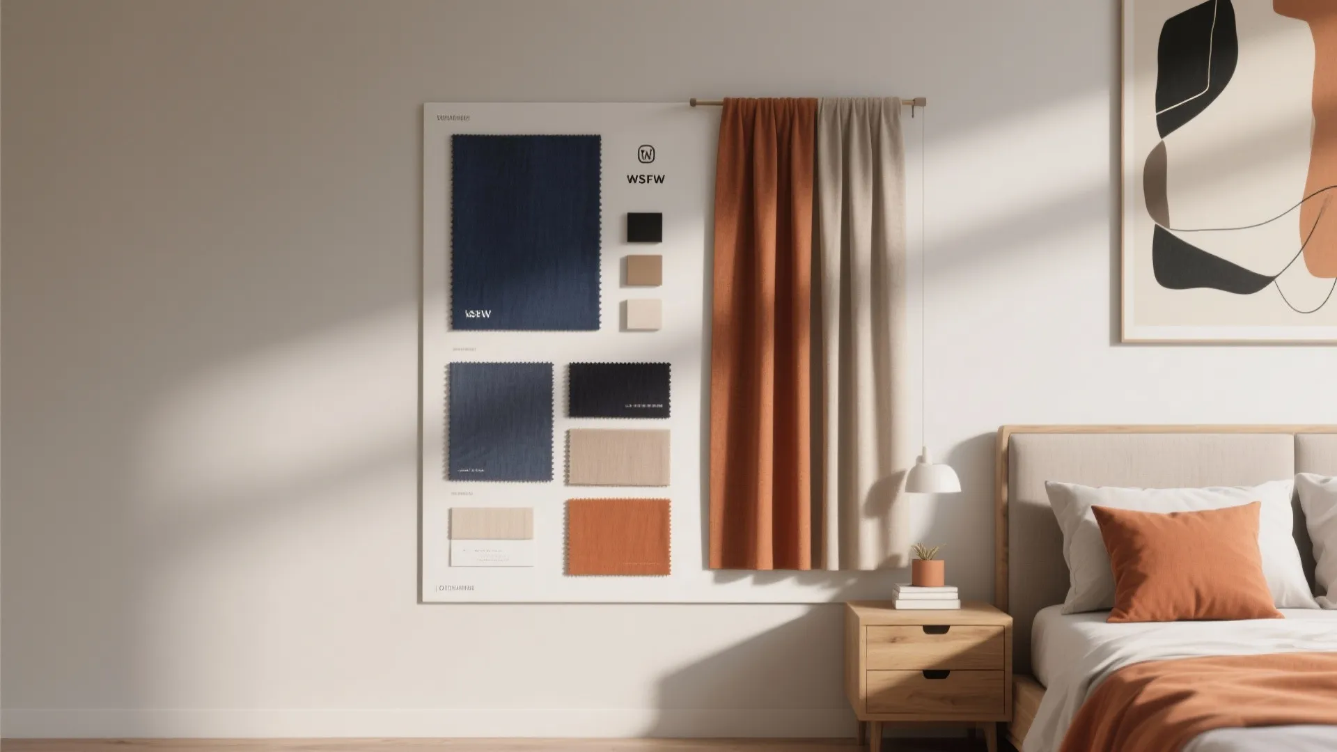 5. Minimalist Art and Accent Colors