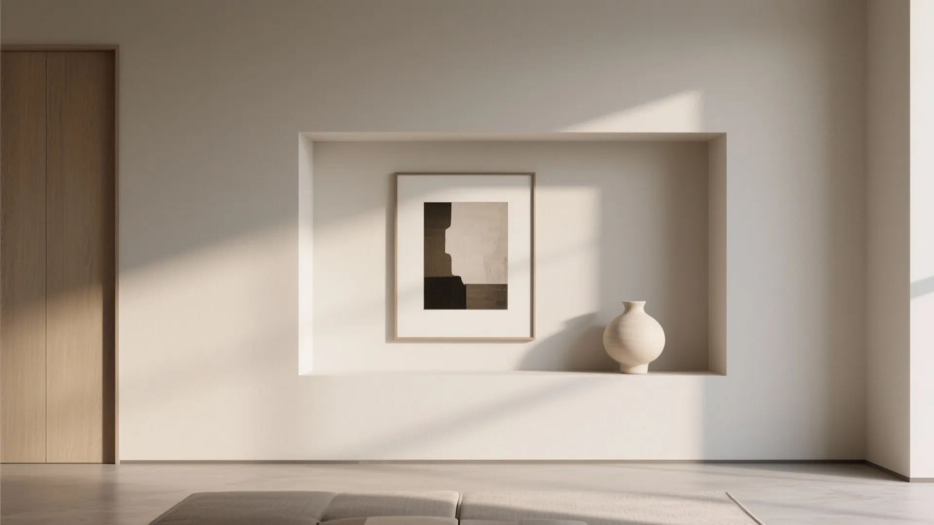 1. Minimalist Display Niche