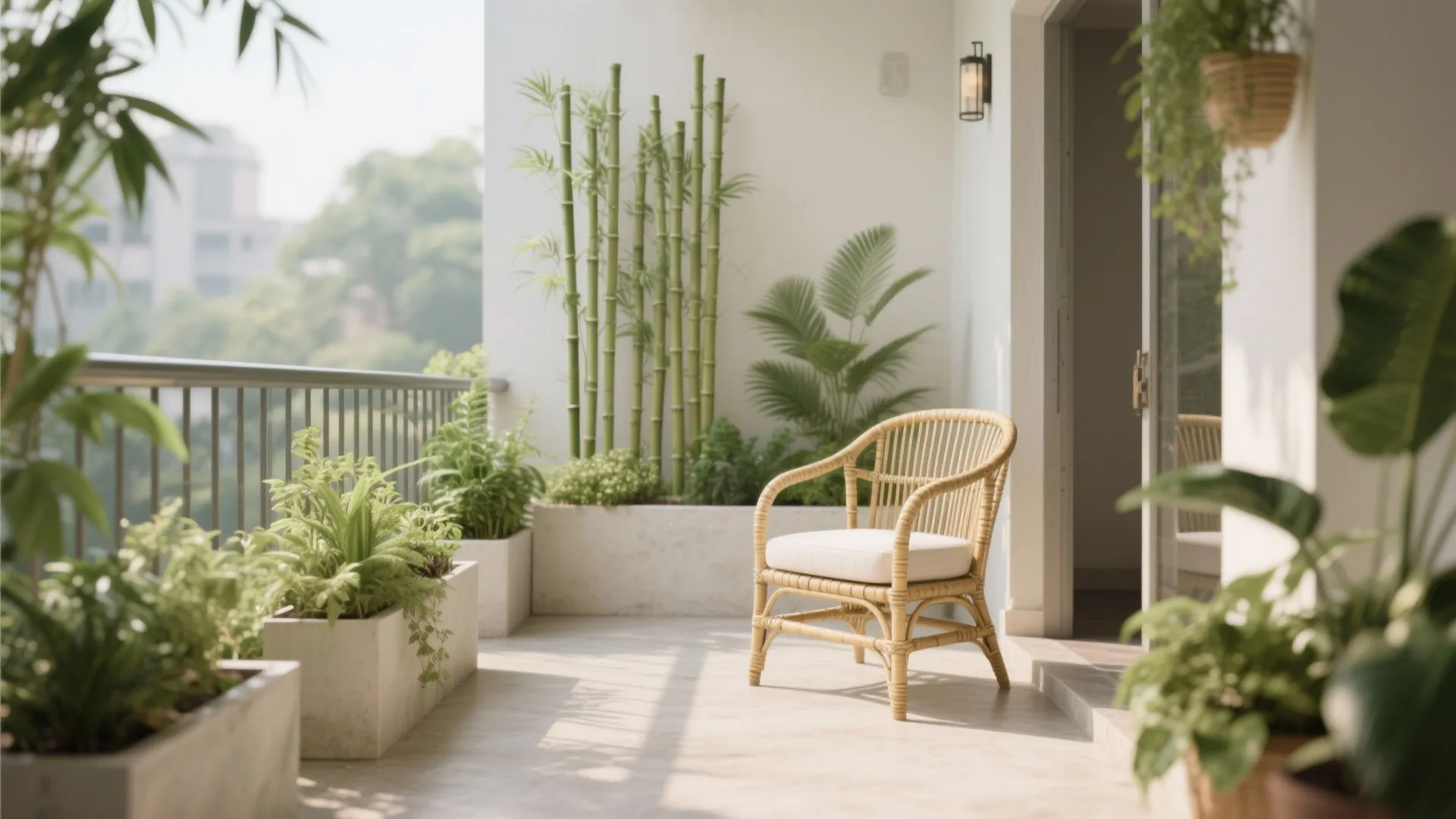 Minimalist Balcony Garden