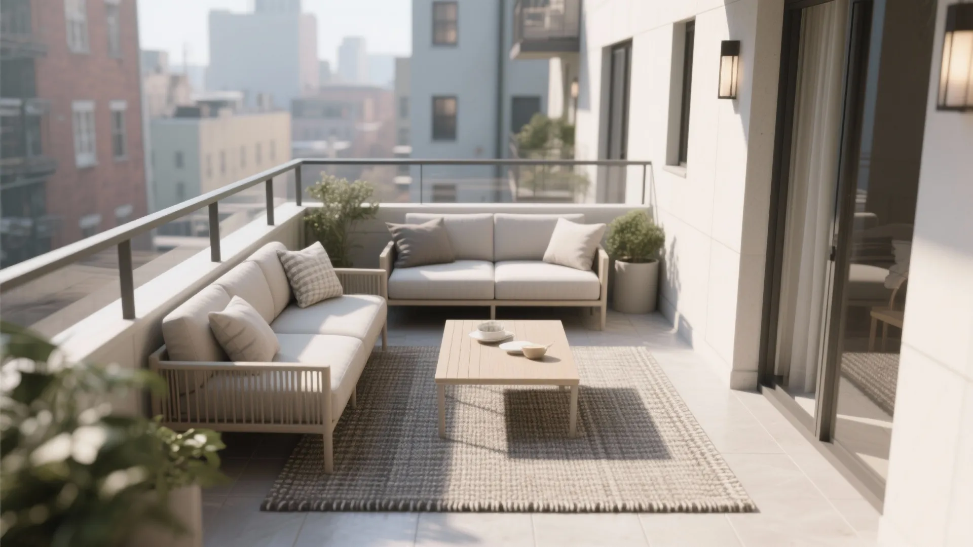 Minimalist Balcony Lounge