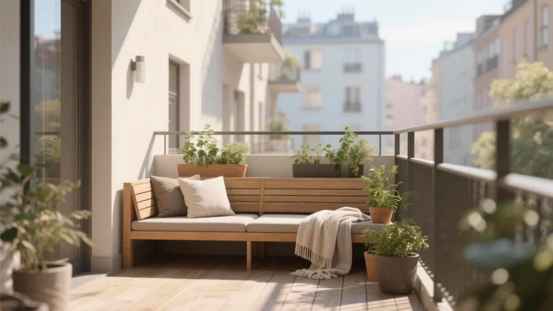 1. Minimalist Outdoor Lounge