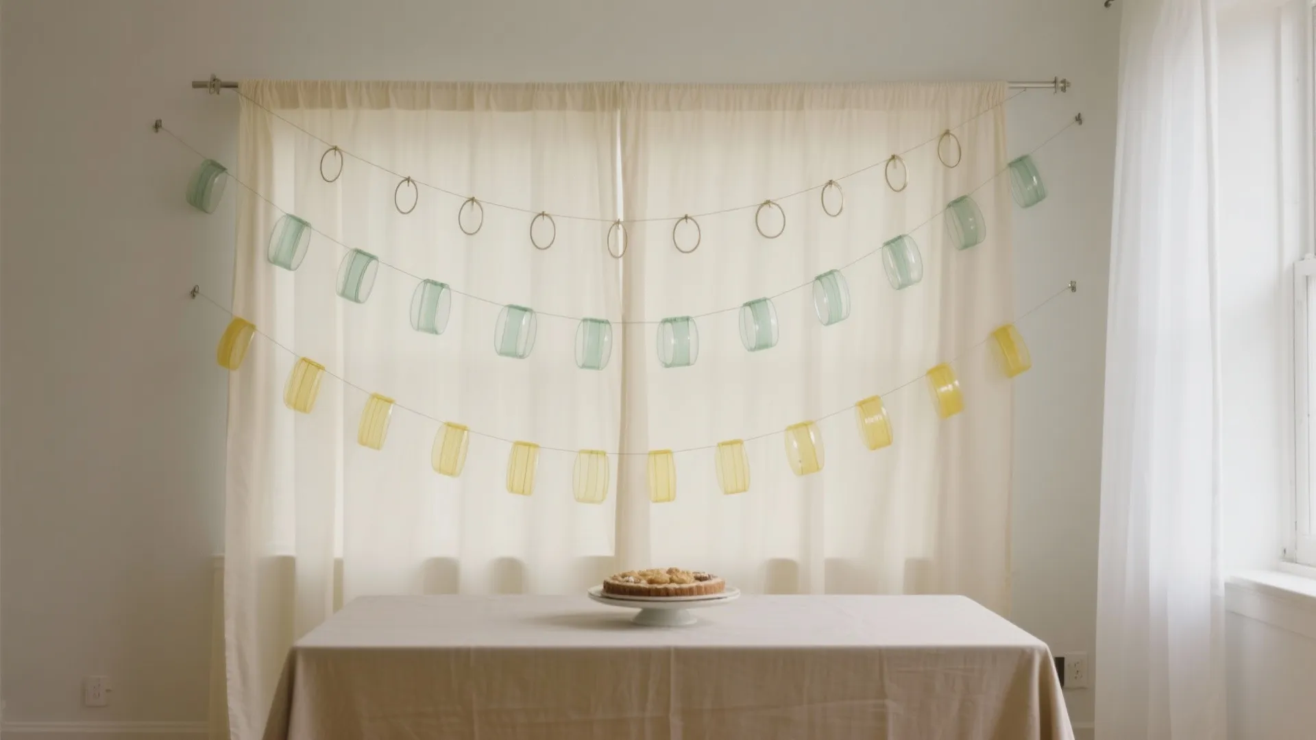 1) Minimalist Bangle Garland Backdrop