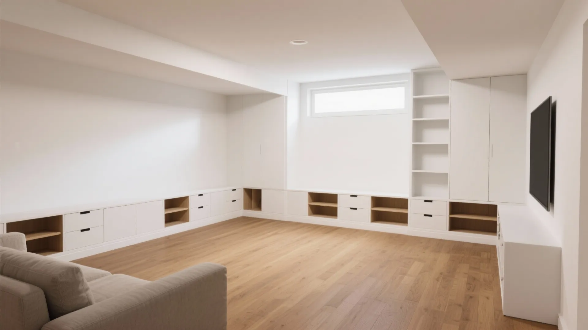 1. Minimalist Layout with Smart Storage