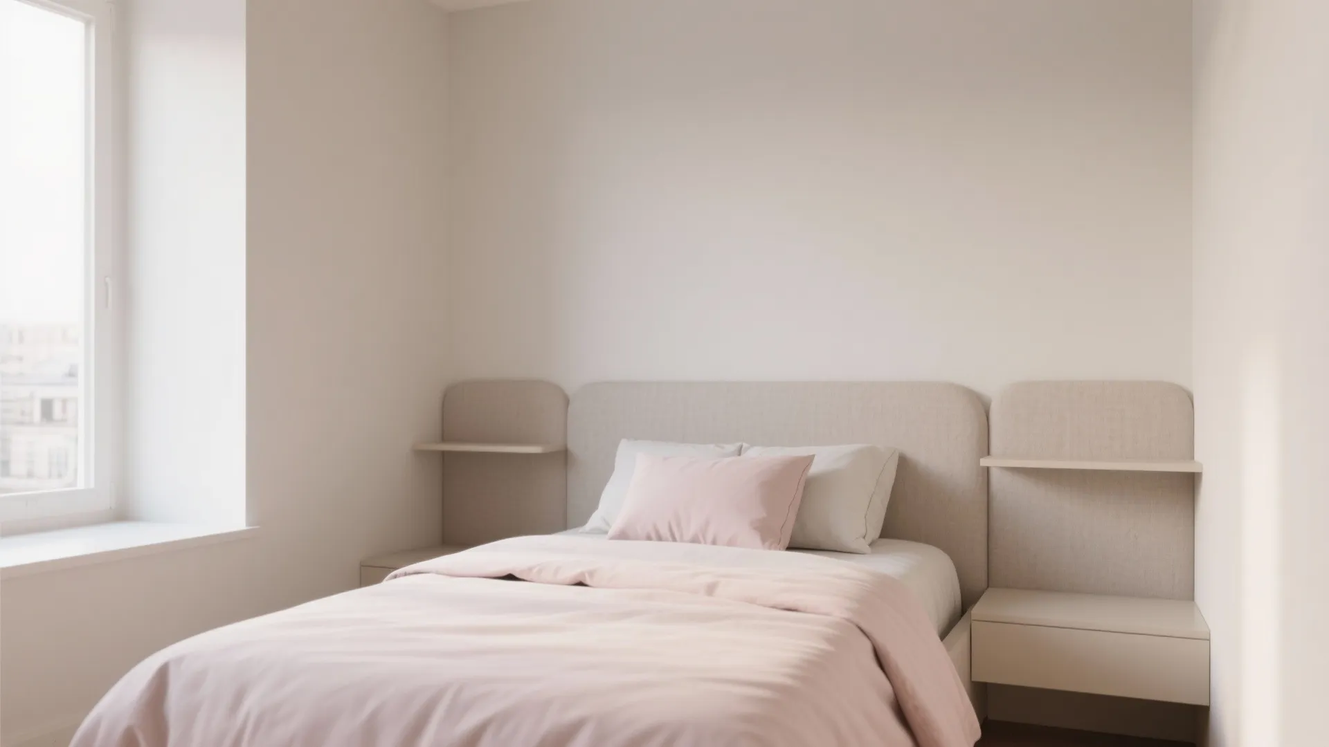 Cozy Minimalist Bed Setup