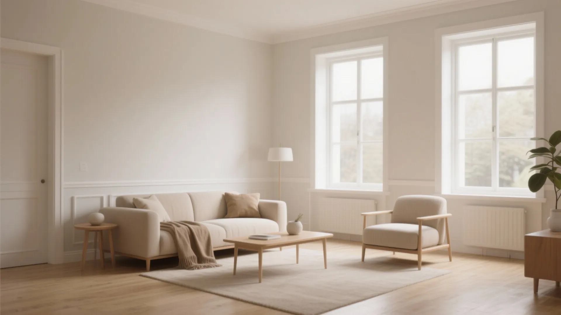 1. Minimalist Beige and White Palette