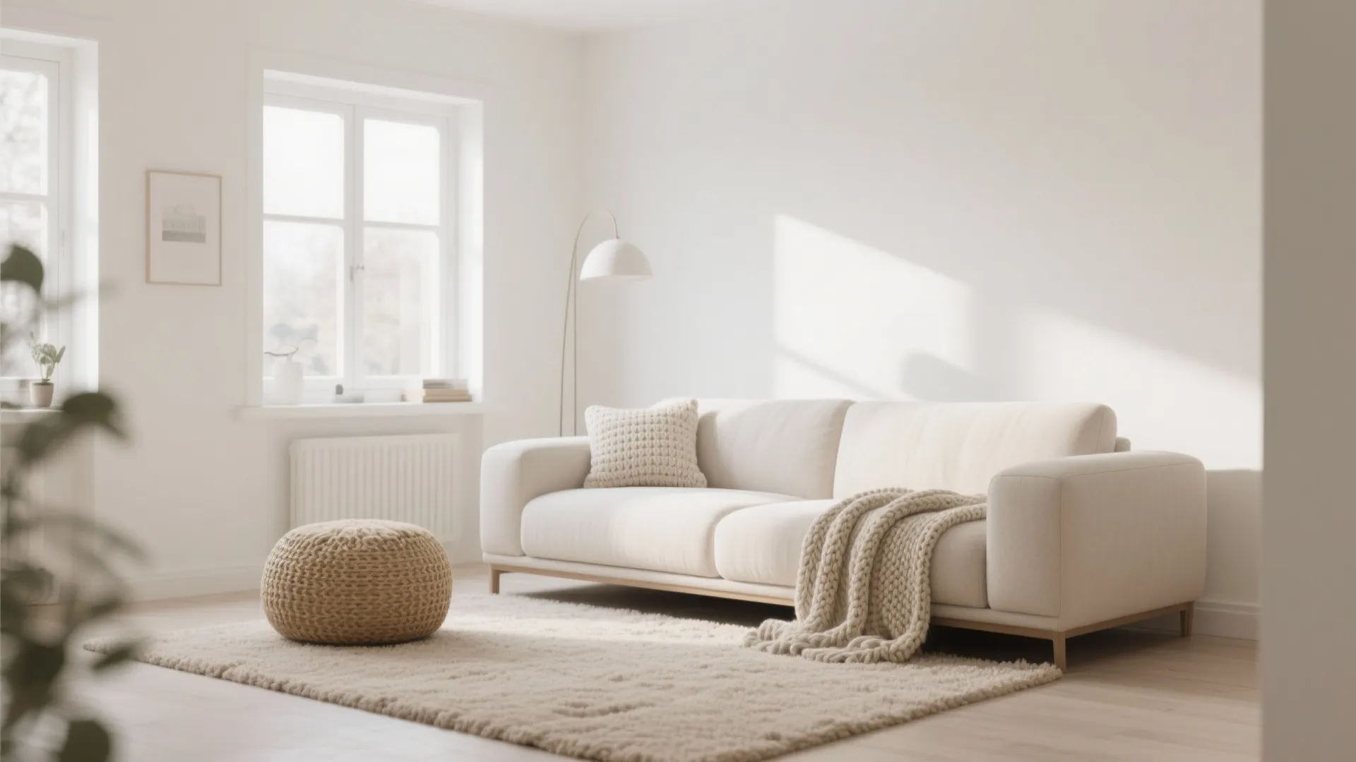 1. Minimalist Beige and White Contrast