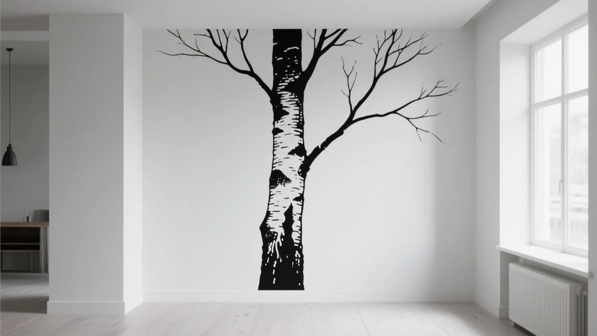 1. Minimalist Silhouette Tree