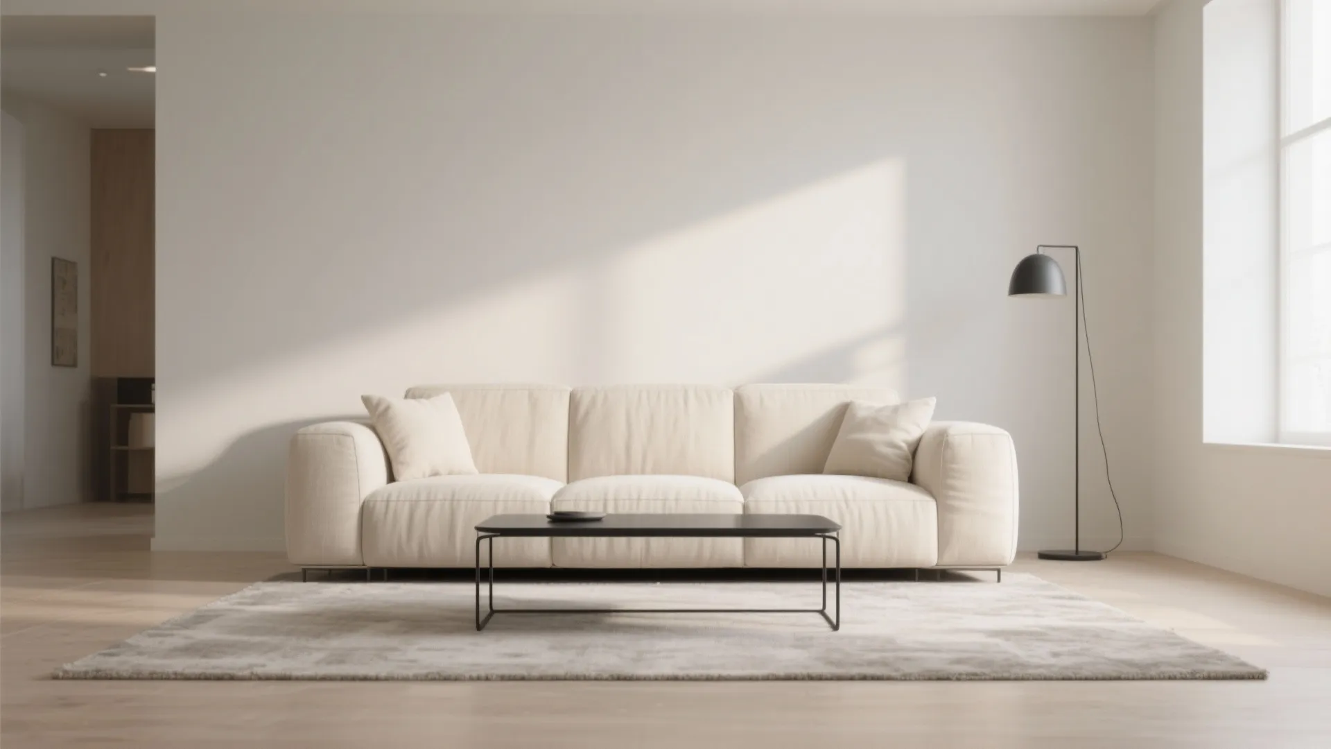 1. Minimalist Black and Cream Furniture