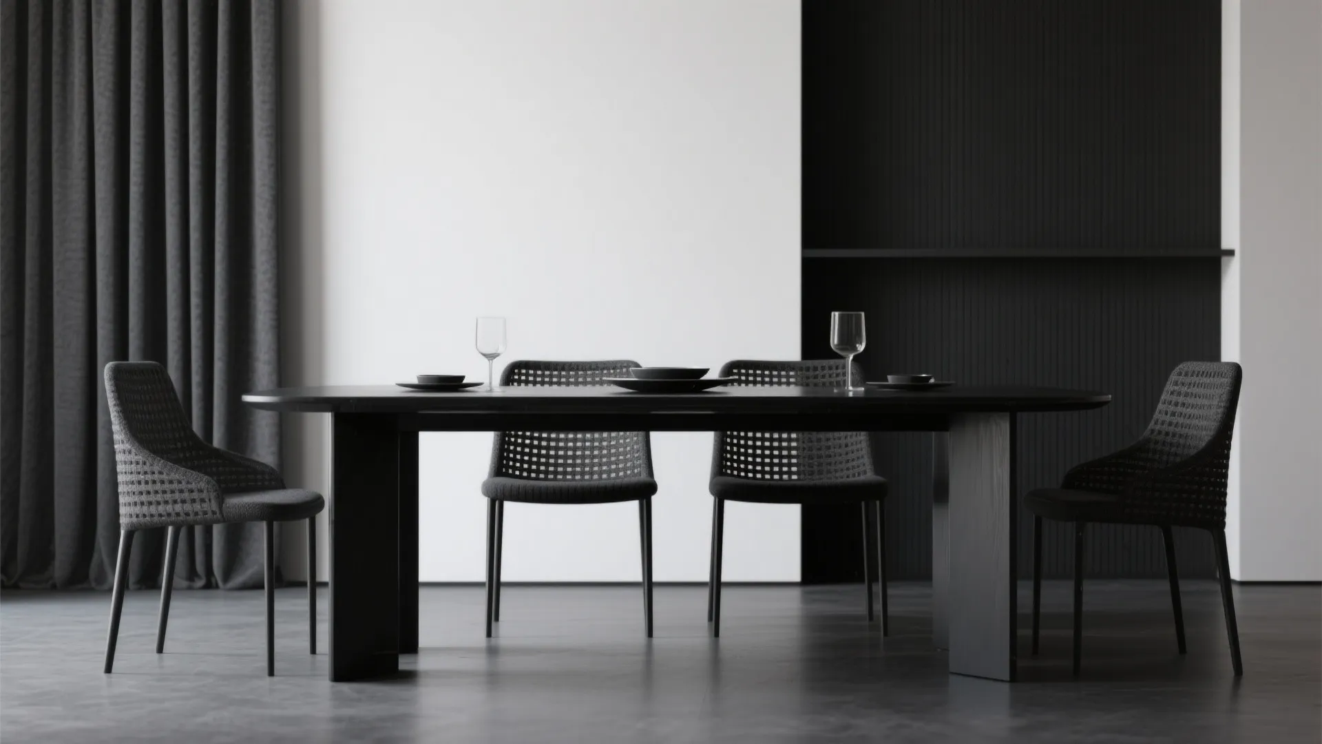 7. Minimalist Monochrome Look