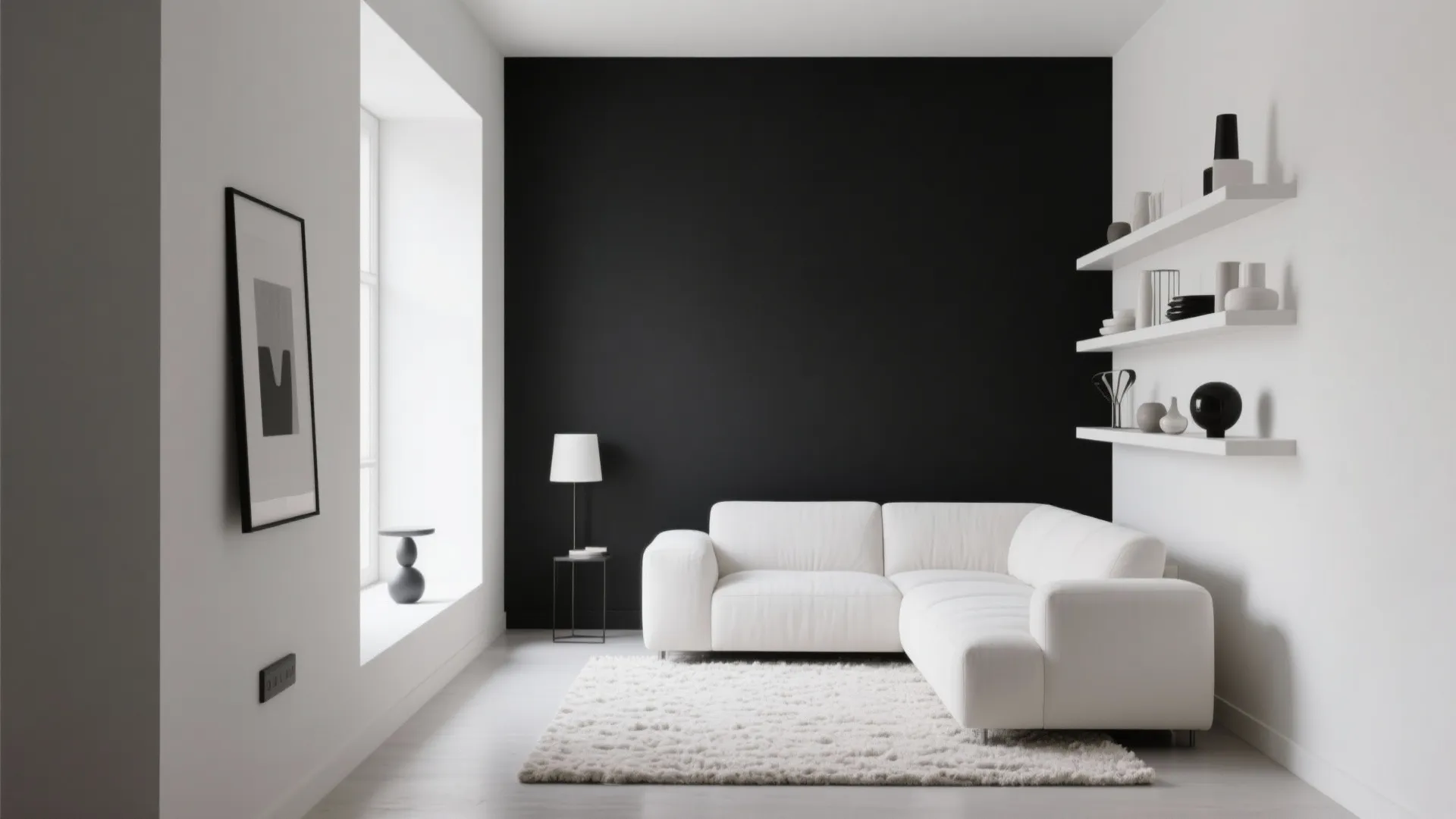 1. Minimalist Black and White Contrast