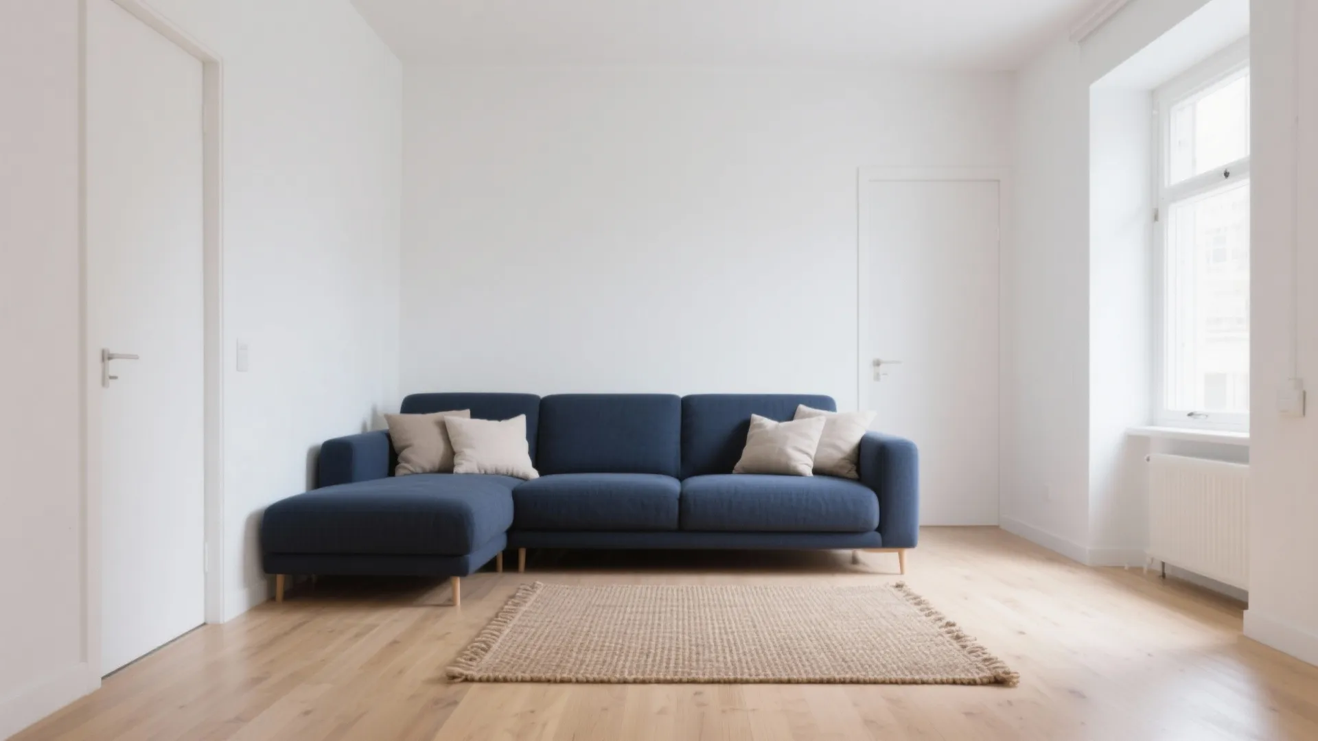 1. Minimalist Accents with a Dark Blue Base