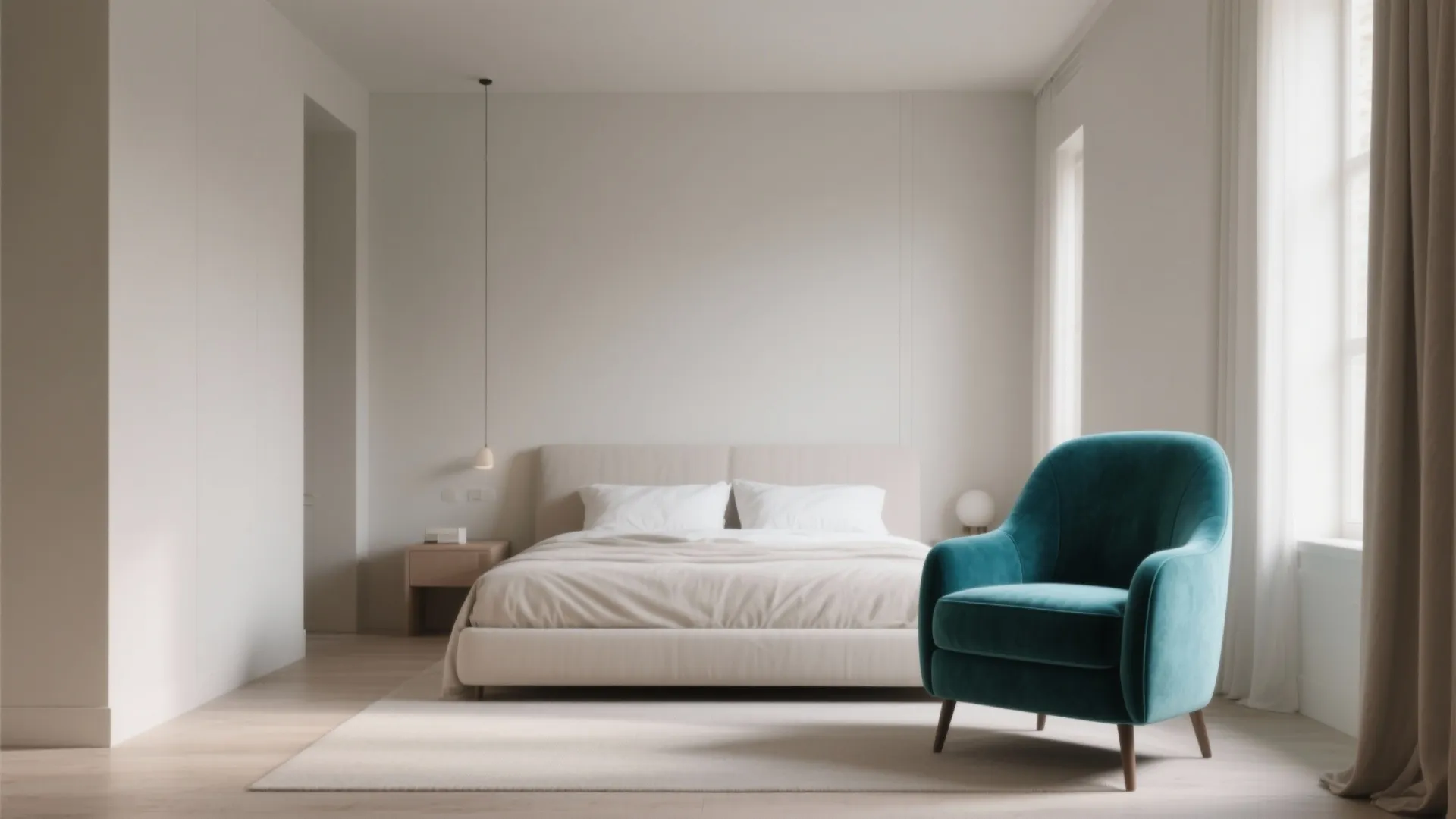 9. Minimalist Decor with One Bold Piece