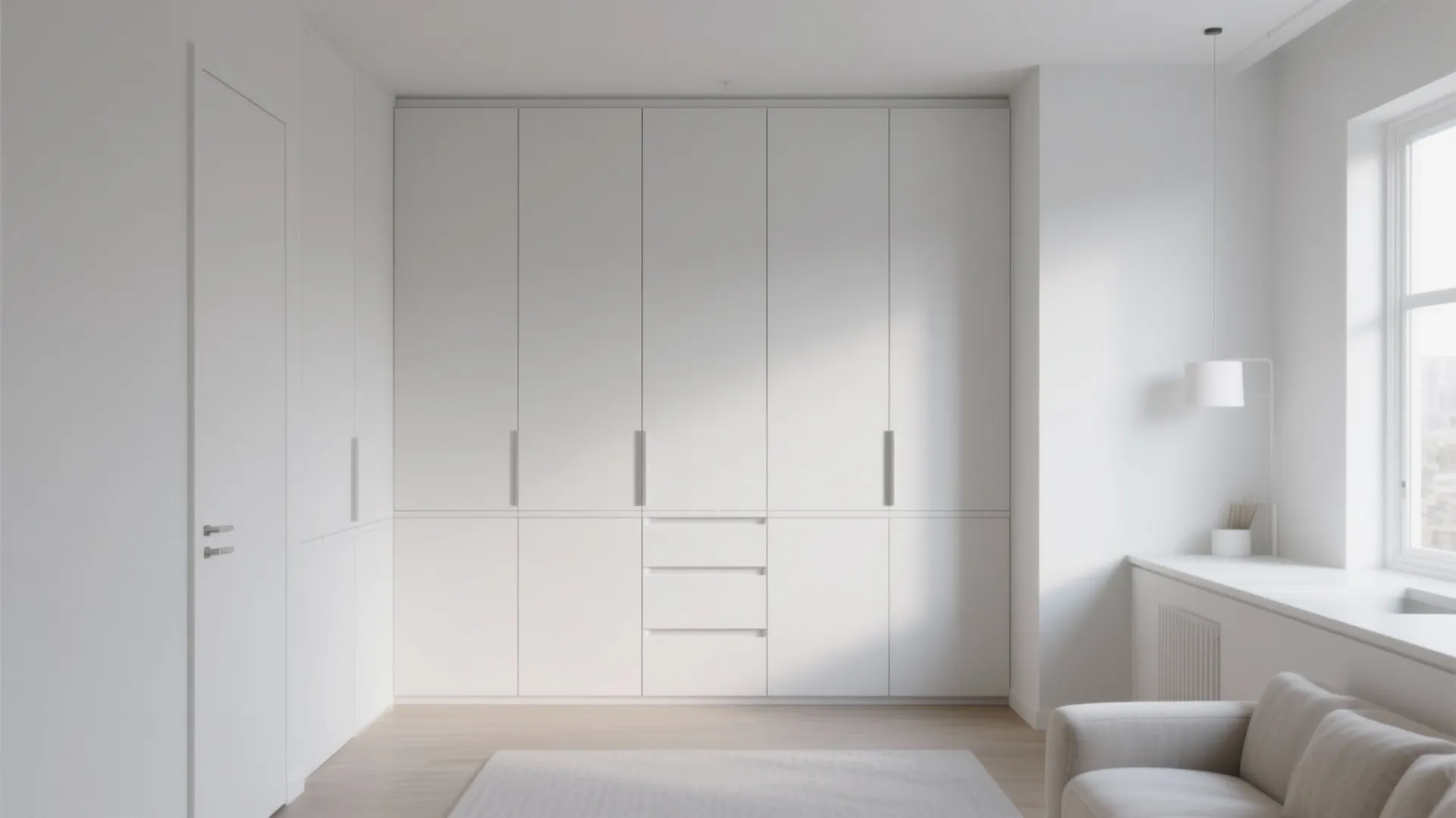 Minimalist built-ins for a seamless look