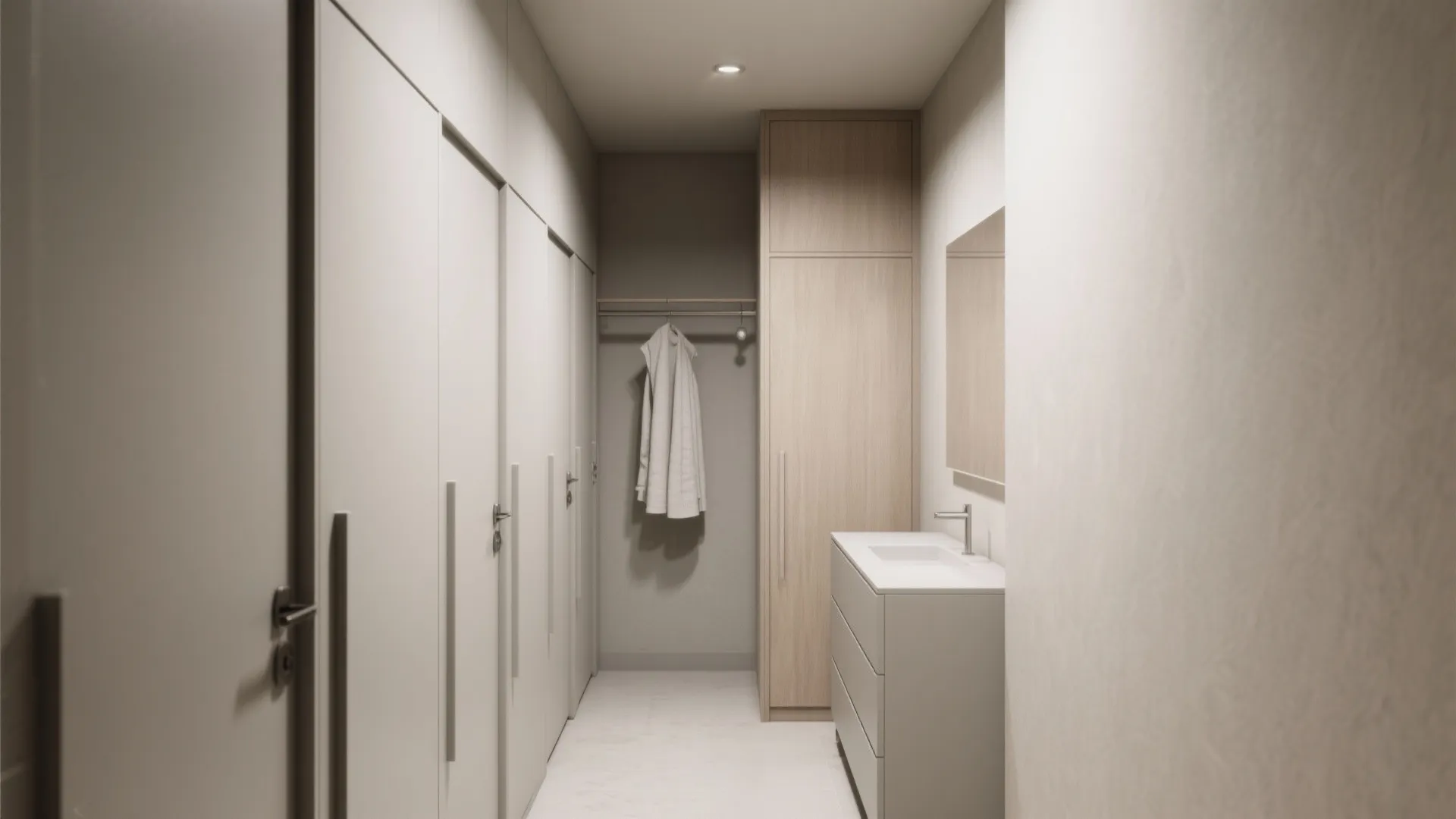 Minimalist built-in storage