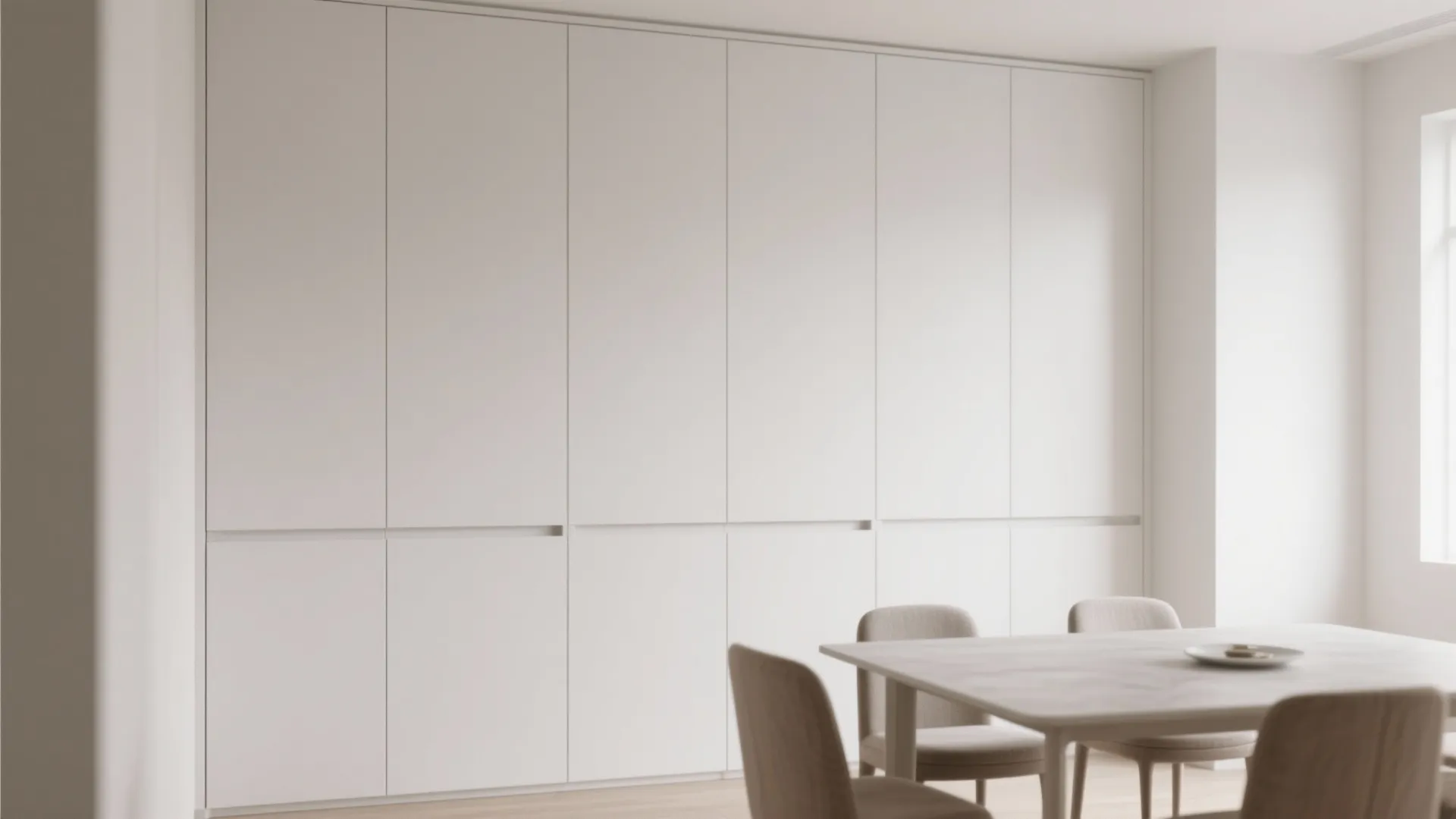 1. Minimalist Built-in Cupboards